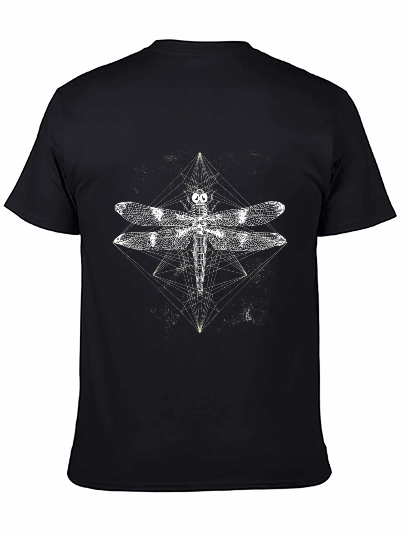 Geometric Dragonfly Graphic T-Shirt