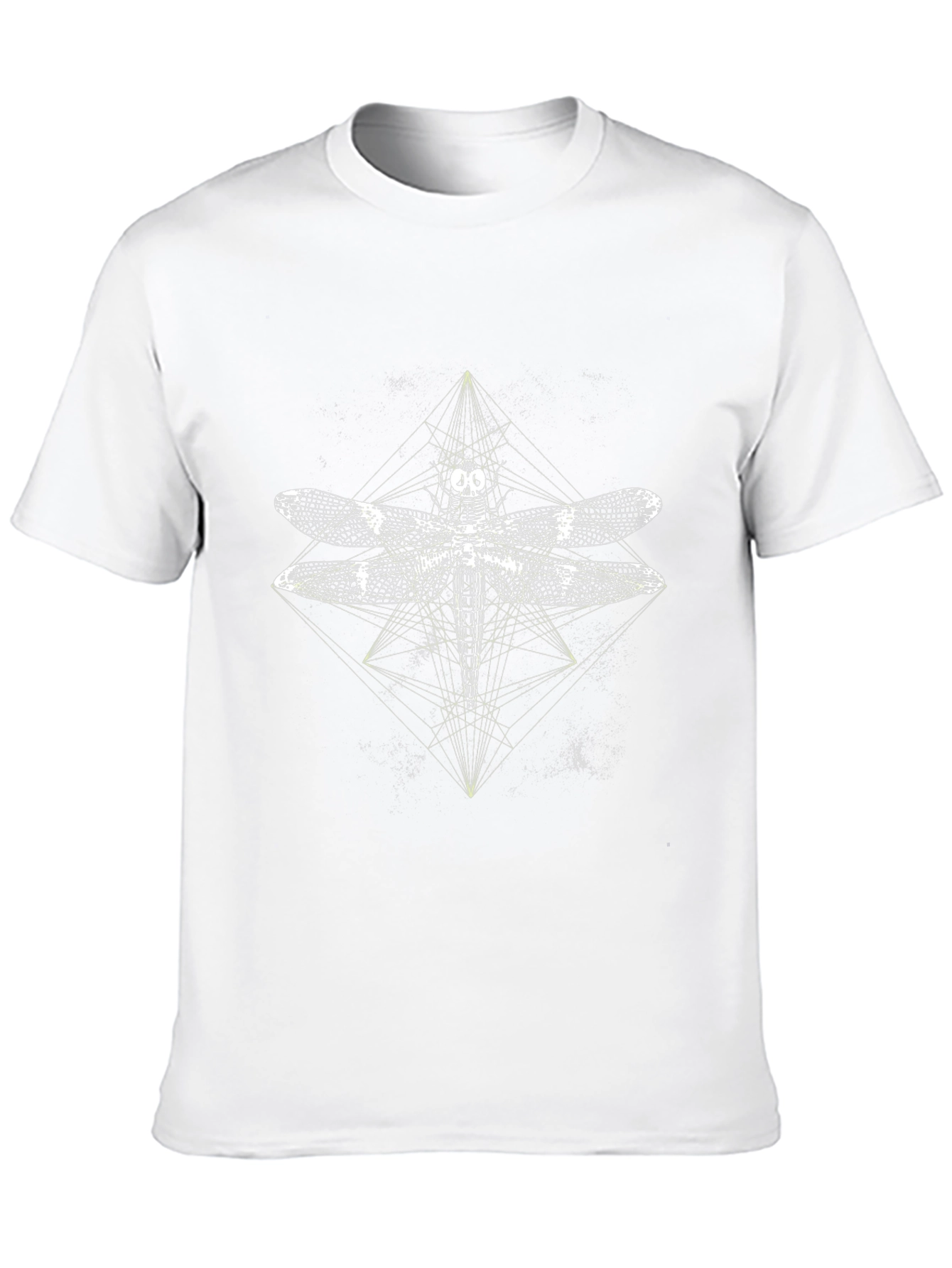 Geometric Dragonfly Graphic T-Shirt