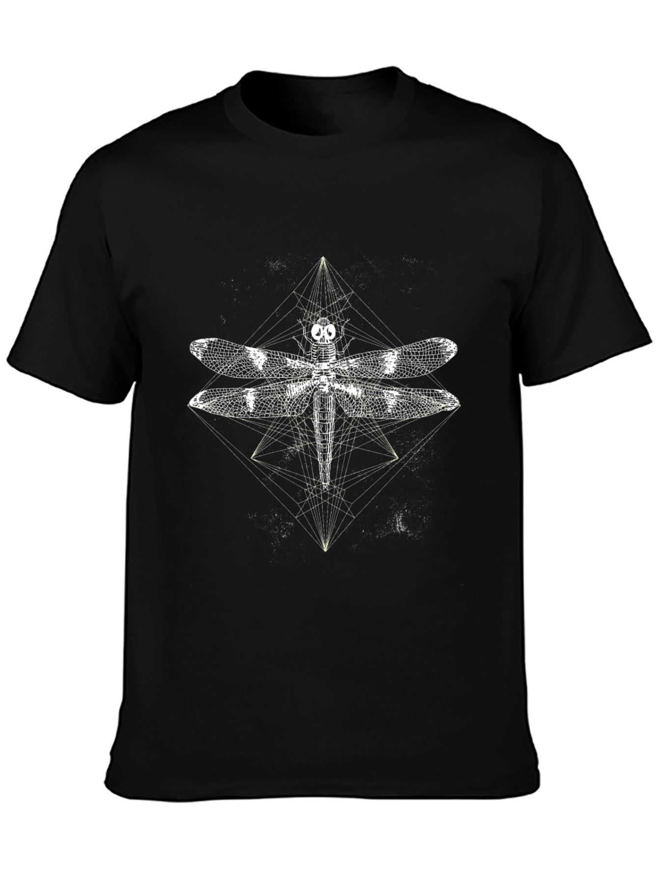 Geometric Dragonfly Graphic T-Shirt