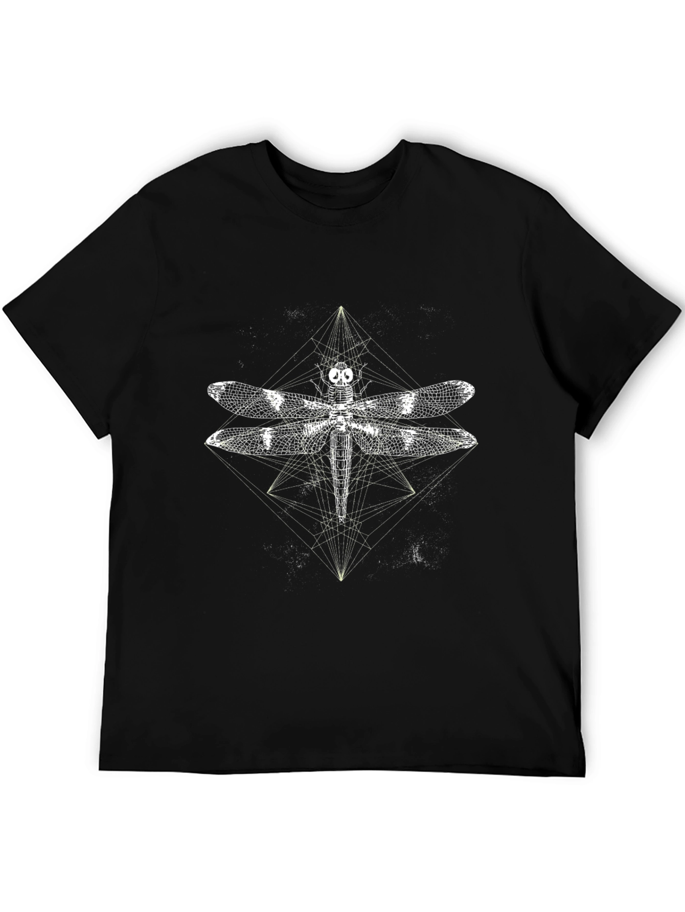 Geometric Dragonfly Graphic T-Shirt