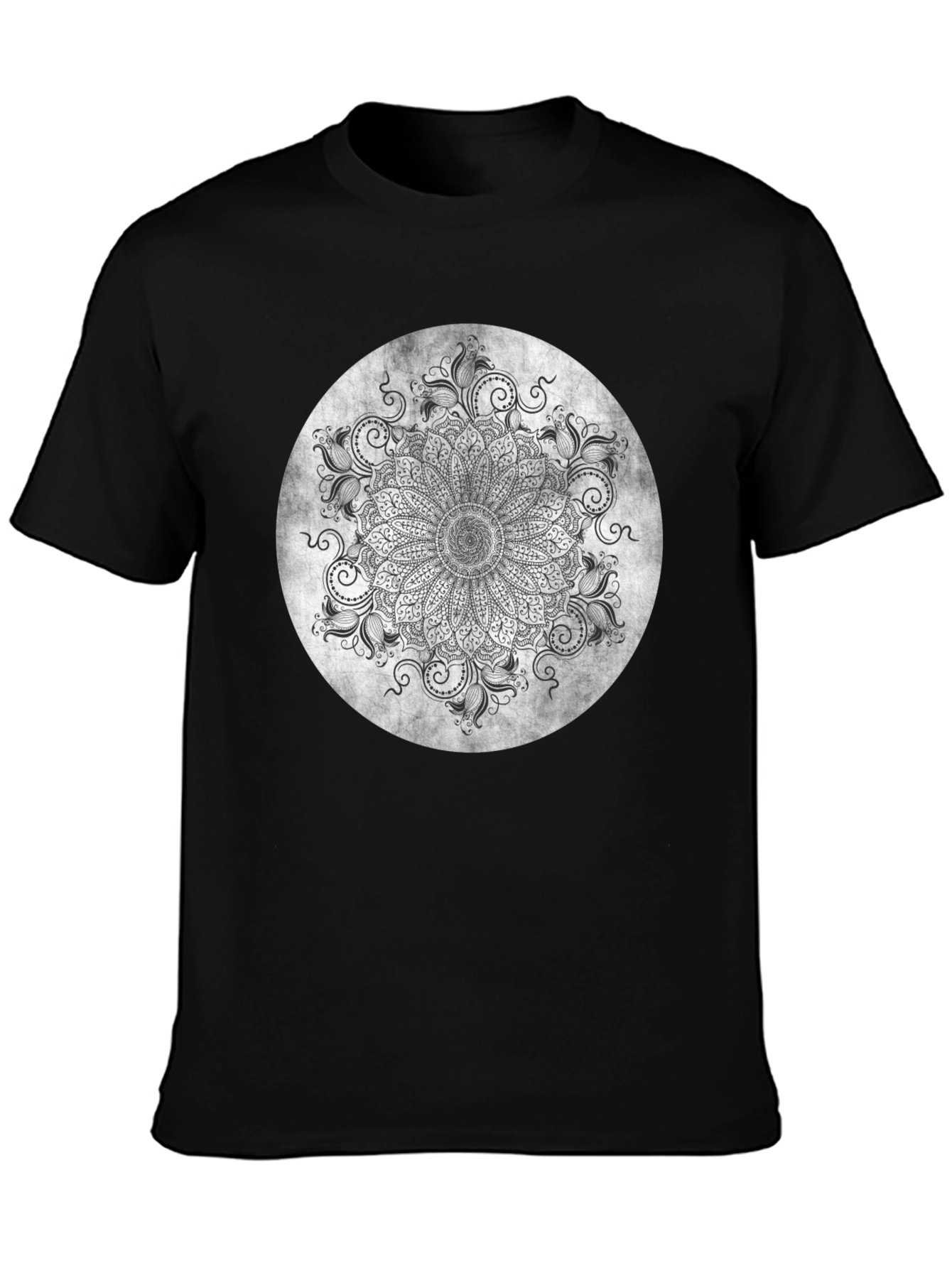 Mandala Graphic Tee - Black