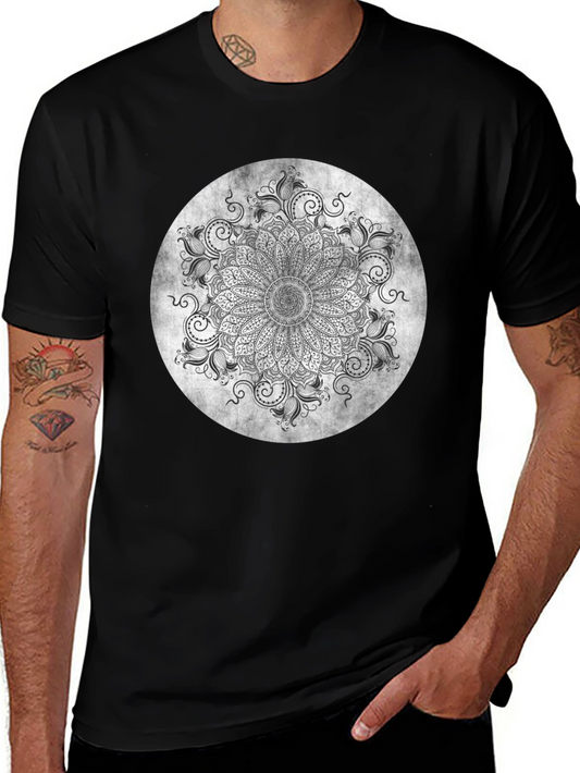 Mandala Graphic Tee - Black