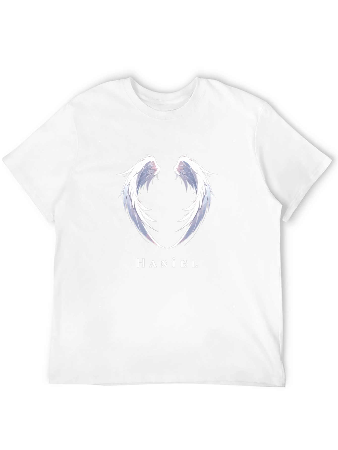 Haniel Wings Black T-Shirt - Angelic Design