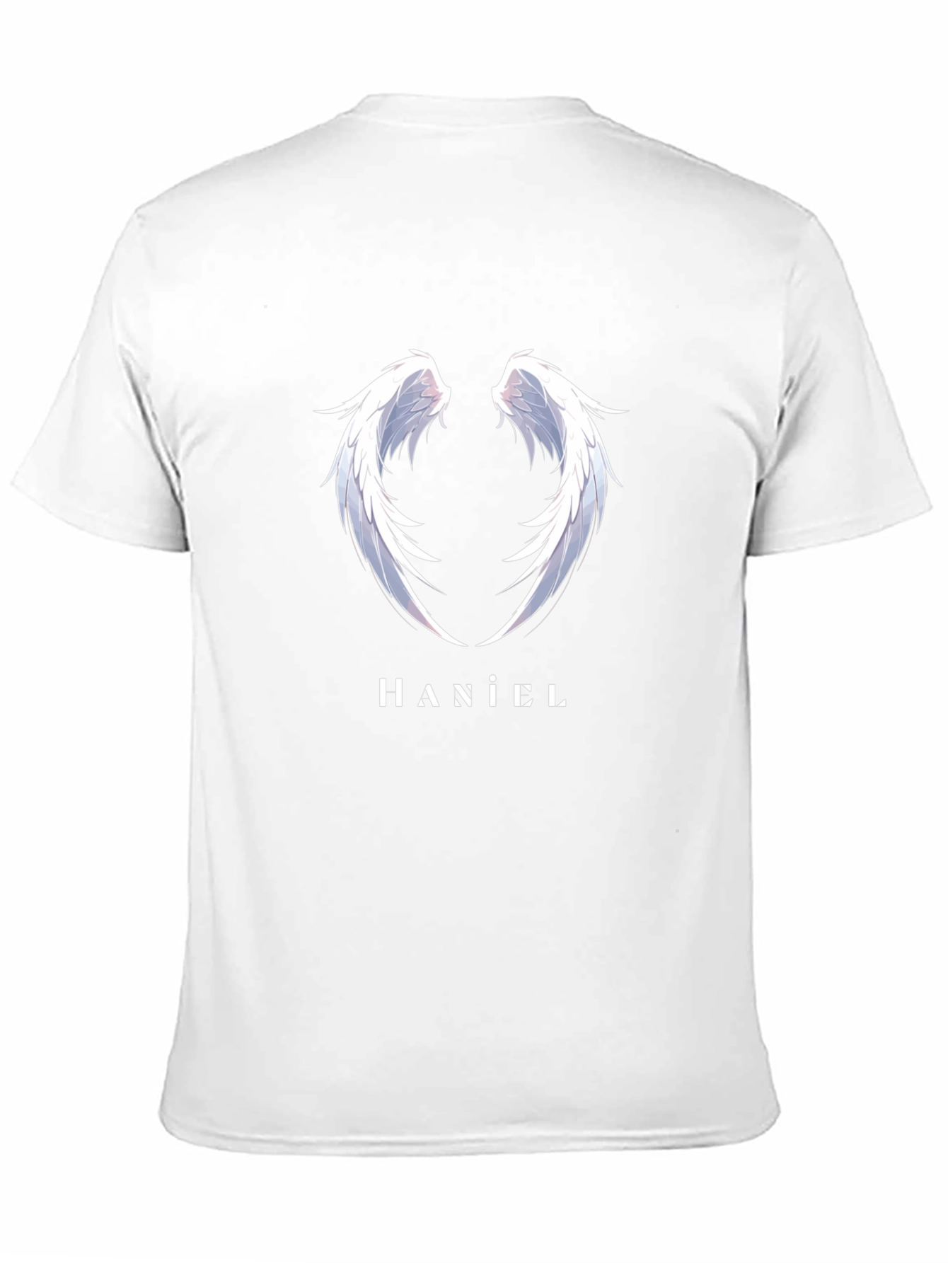 Haniel Wings Black T-Shirt - Angelic Design