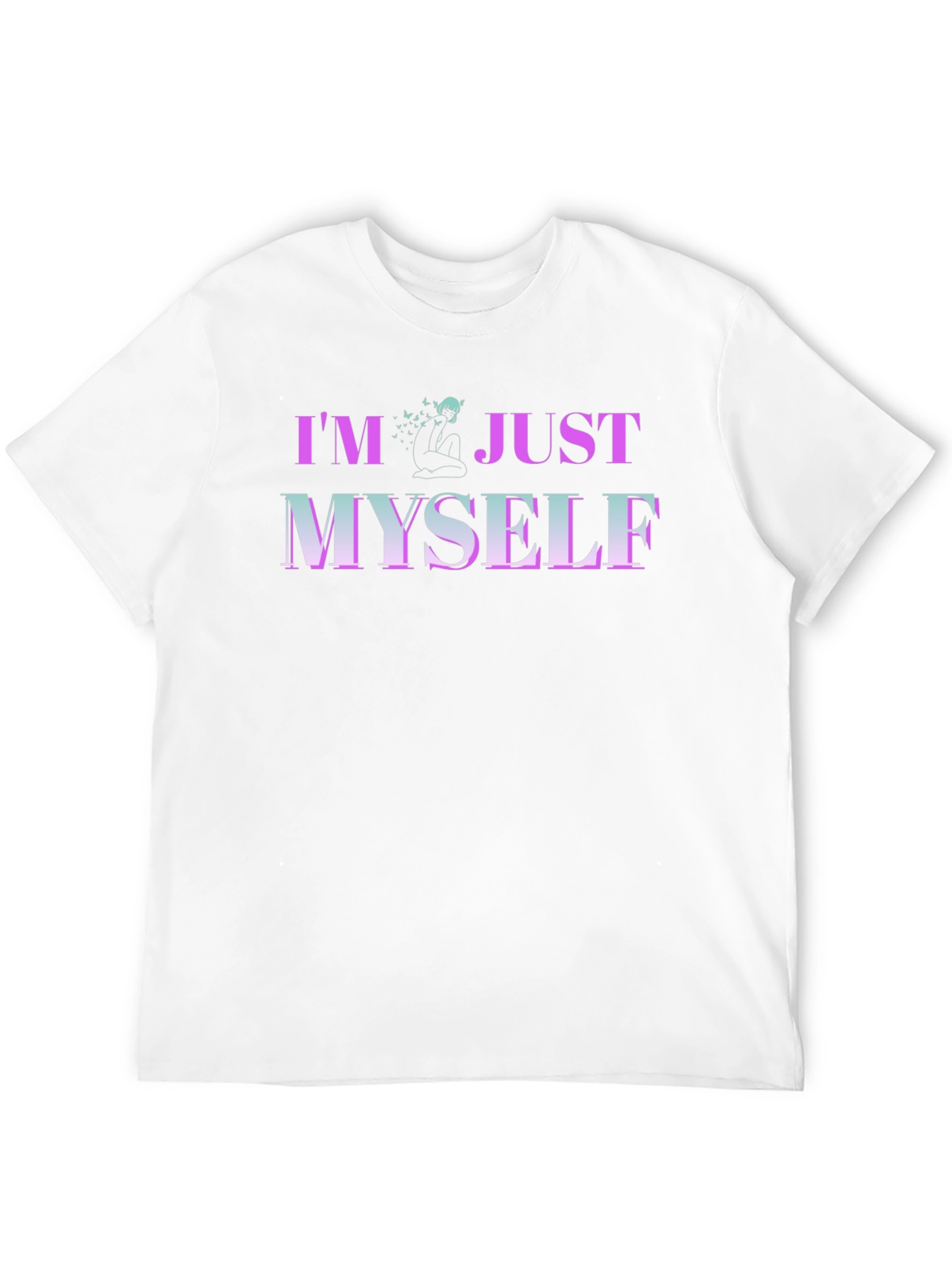 Im Just Myself Graphic T-Shirt - Trendy Casual Wear