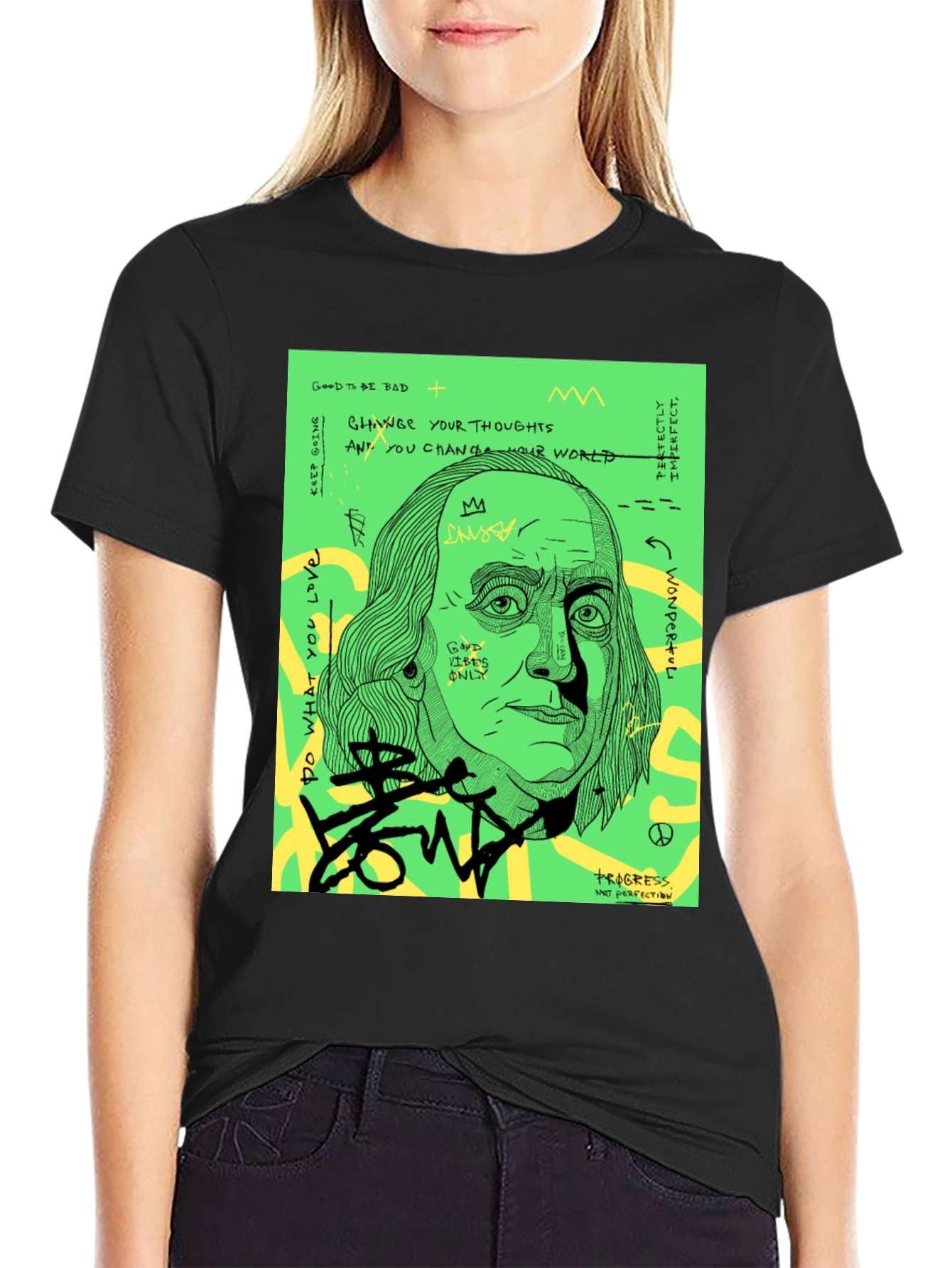 Edgy Benjamin Franklin Graphic Tee