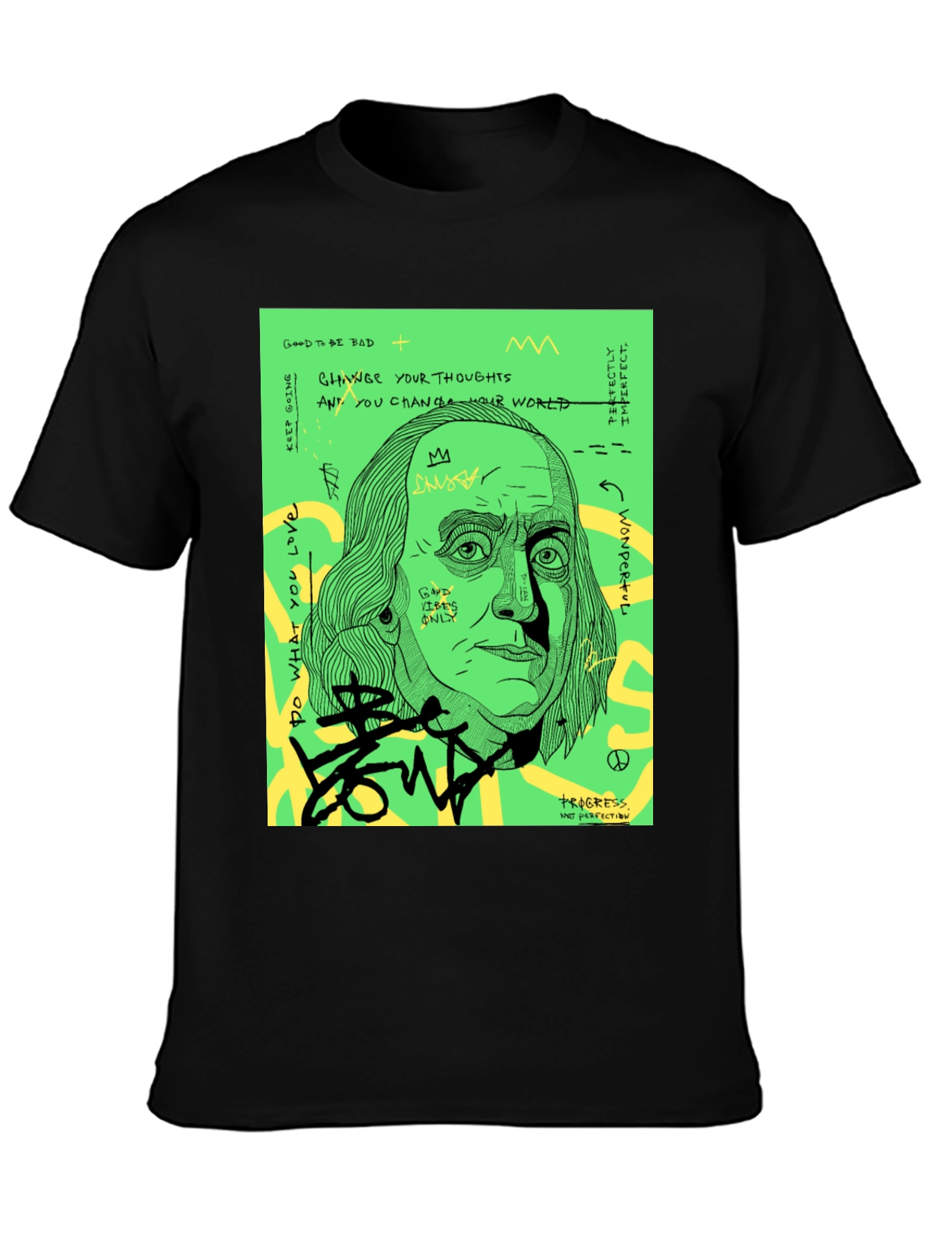Edgy Benjamin Franklin Graphic Tee