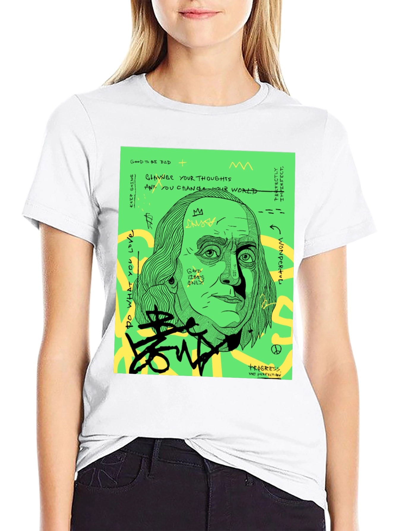 Edgy Benjamin Franklin Graphic Tee