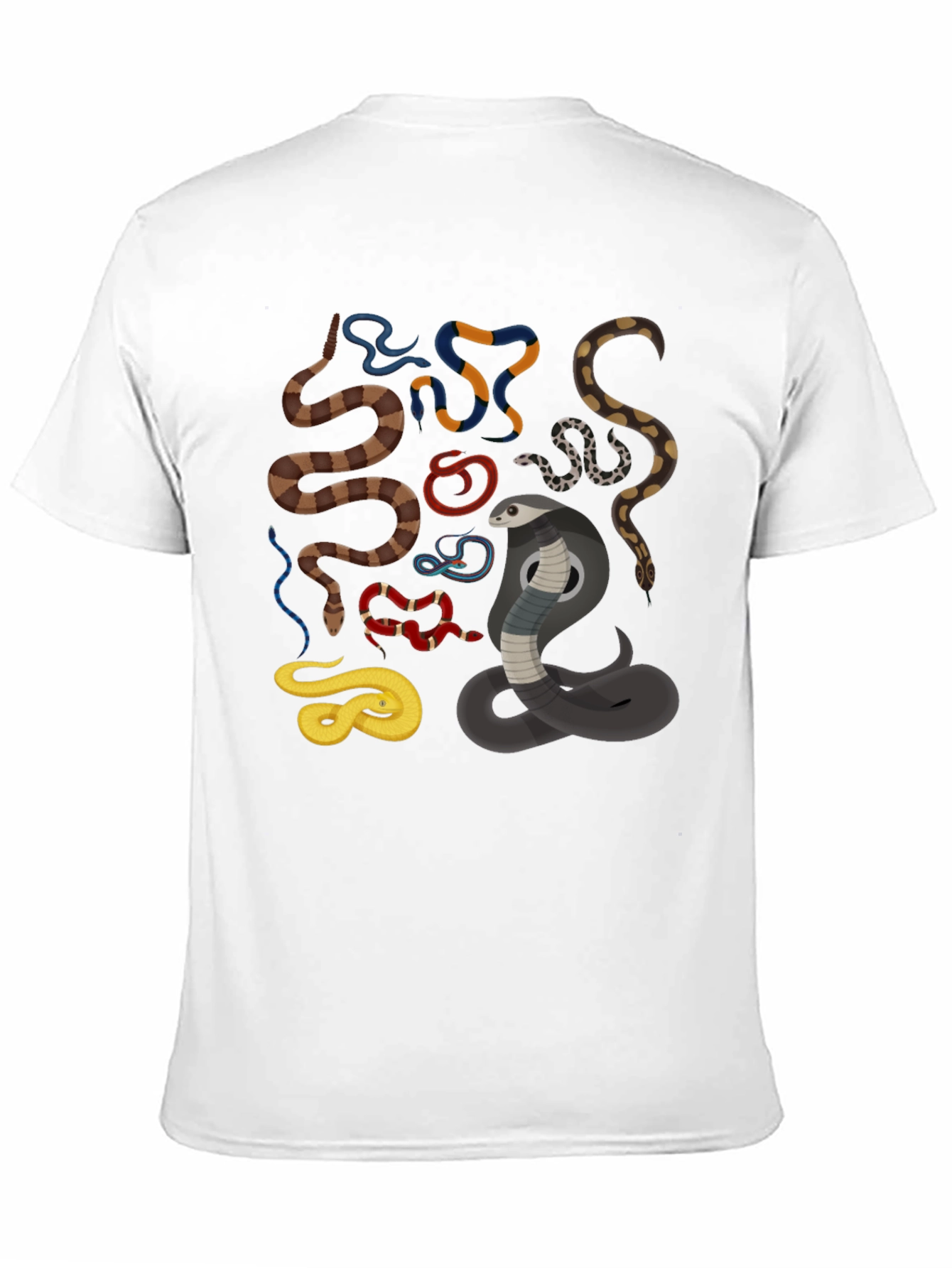 Mens Snake Graphic Black T-Shirt