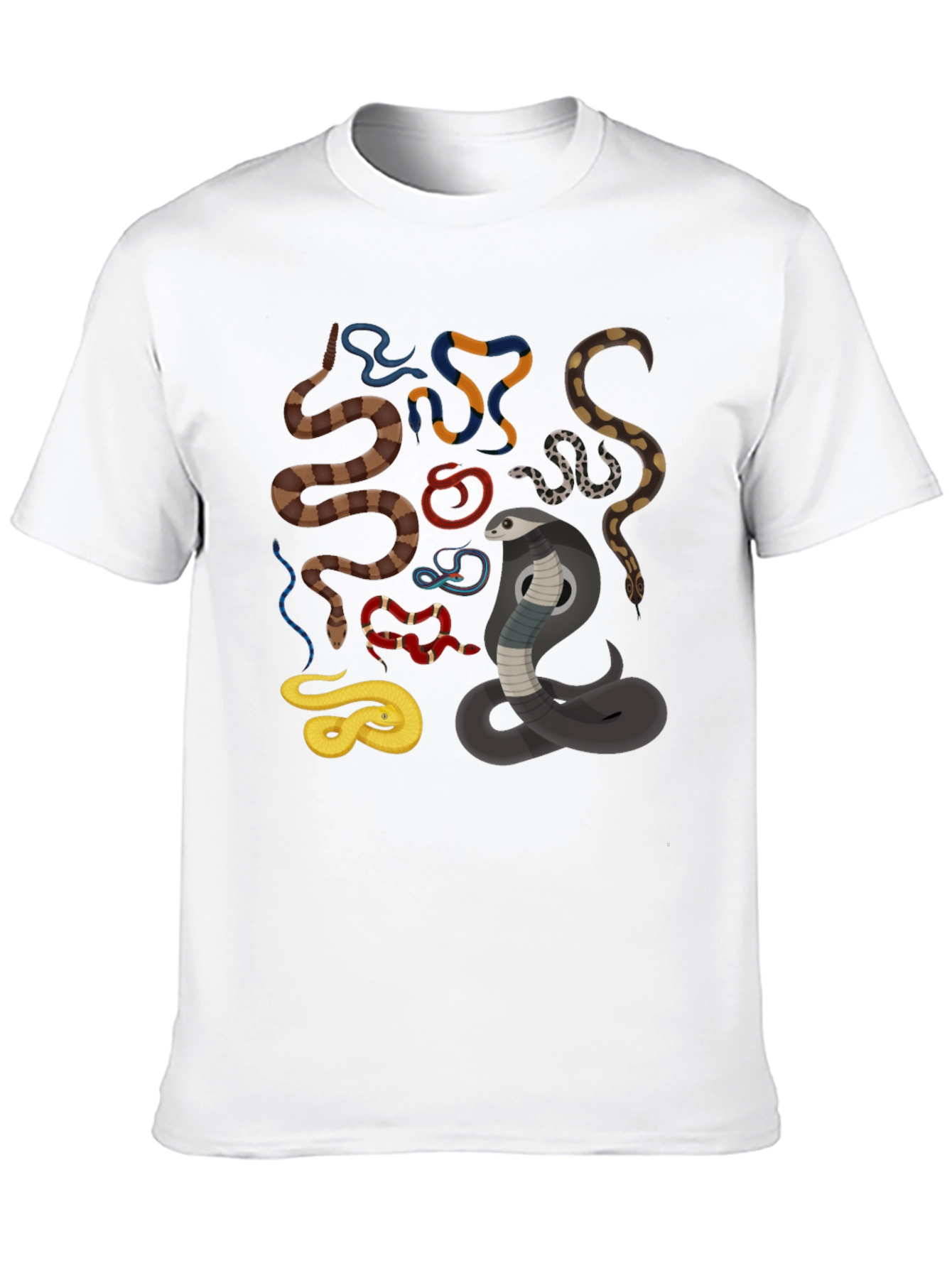 Mens Snake Graphic Black T-Shirt