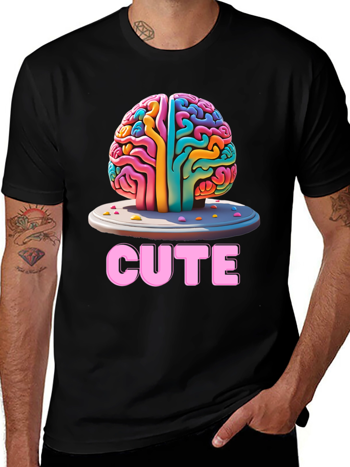 Cute Brain T-Shirt - Unisex Graphic Tee