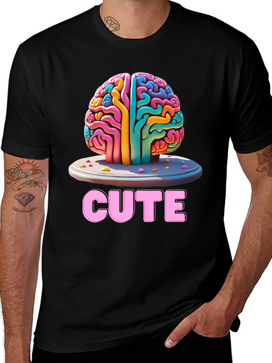 Cute Brain T-Shirt - Unisex Graphic Tee