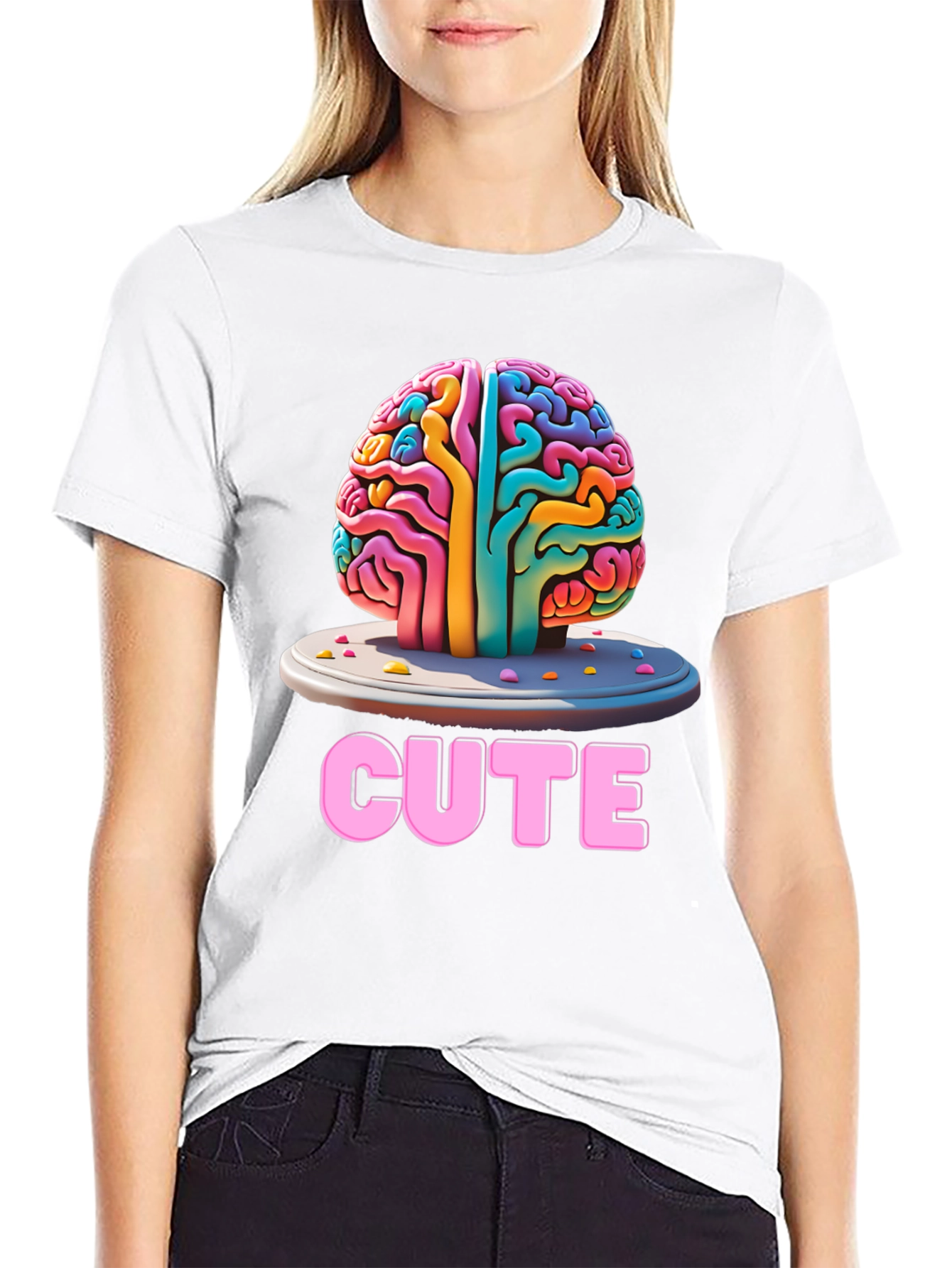 Cute Brain T-Shirt - Unisex Graphic Tee