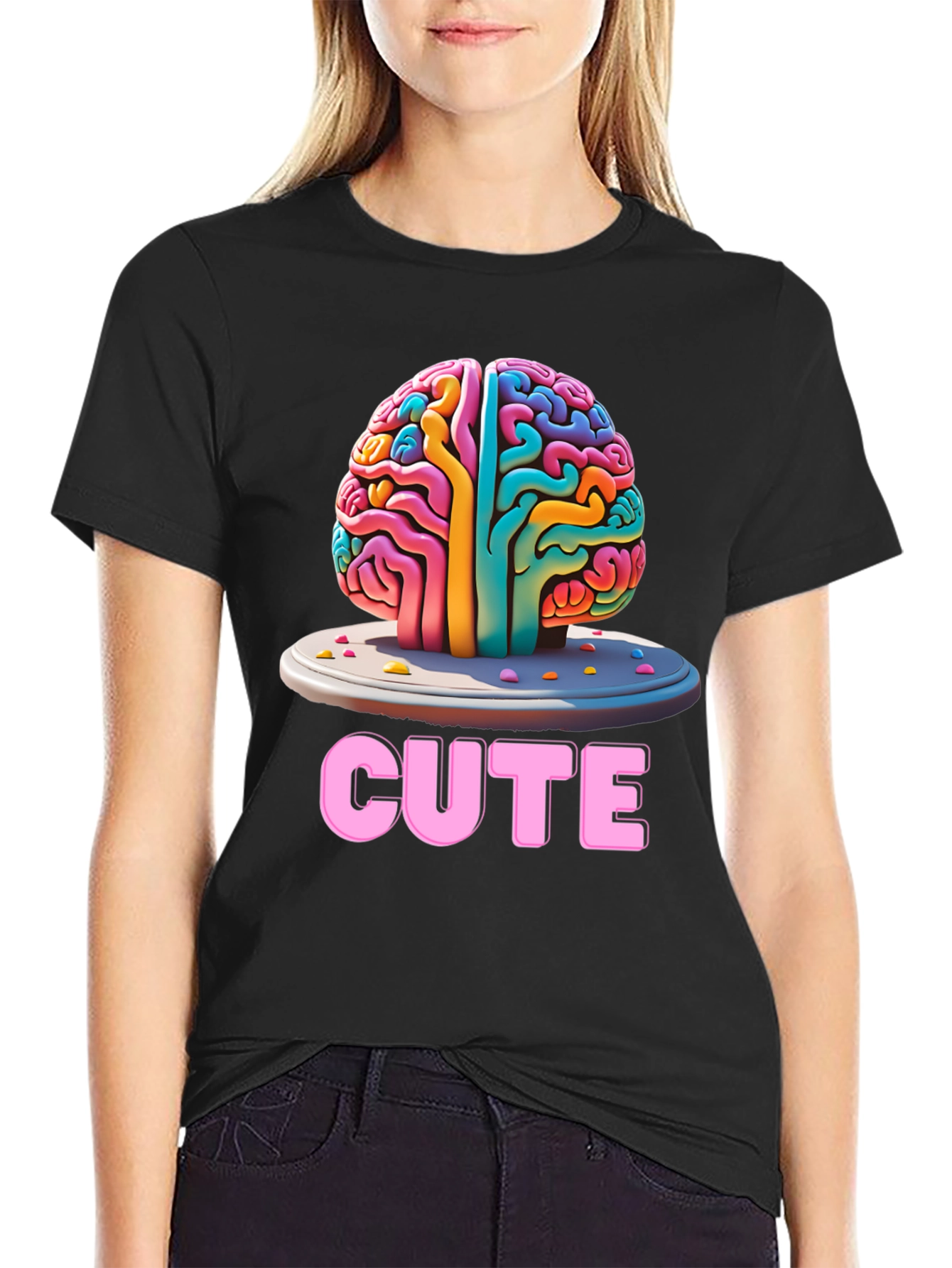 Cute Brain T-Shirt - Unisex Graphic Tee