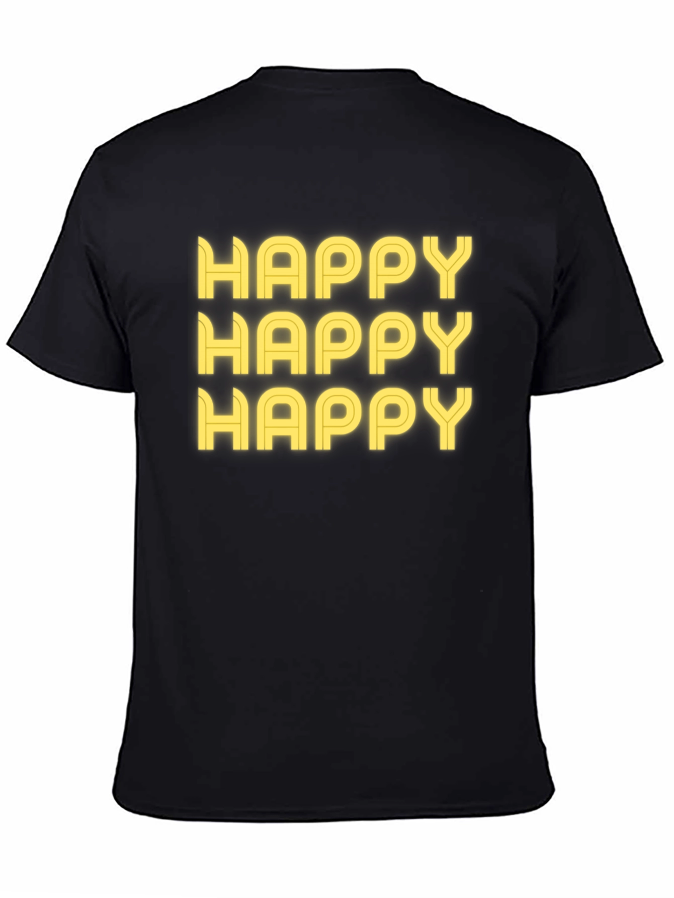 Happy Graphic T-Shirt - Black