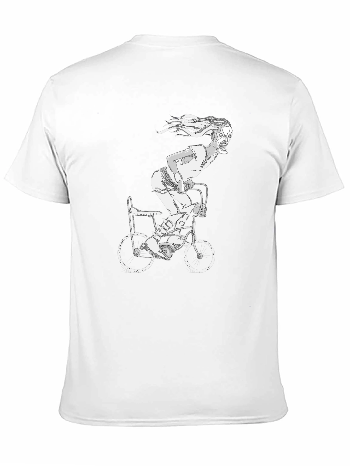 Creepy Rider Graphic Tee - Unisex Black T-Shirt