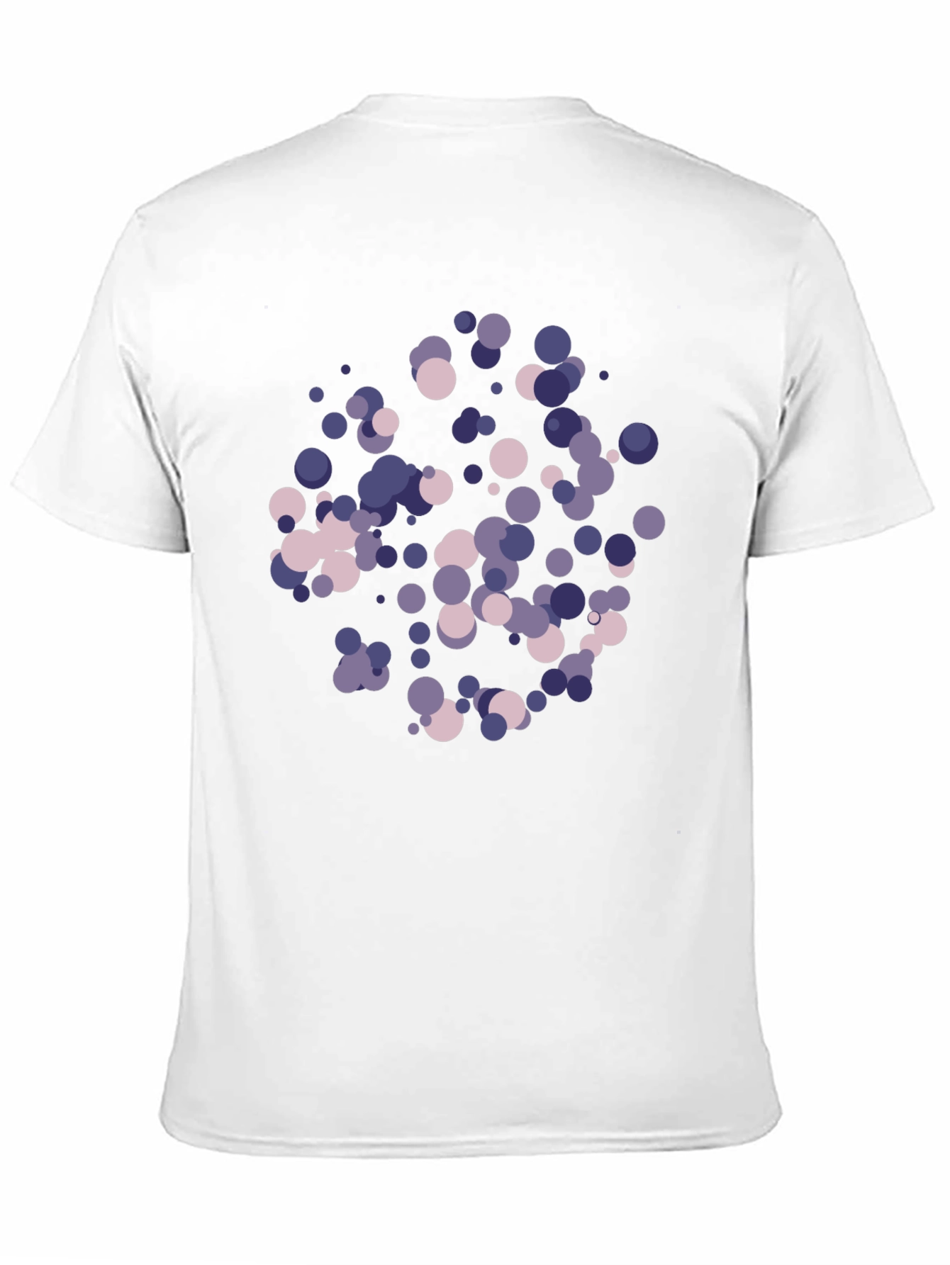 Abstract Dot Print Black T-Shirt