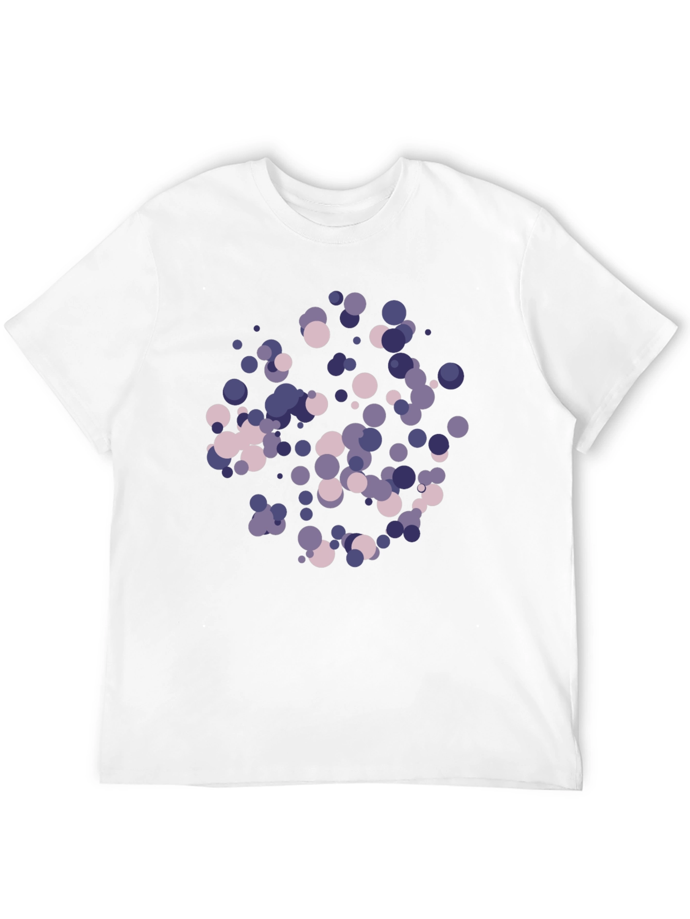 Abstract Dot Print Black T-Shirt