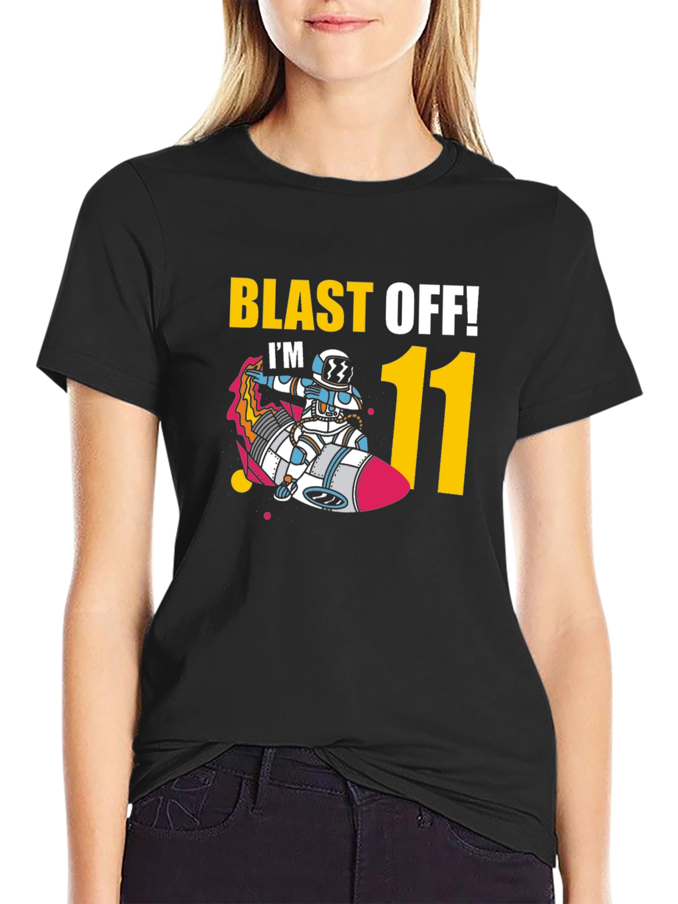 Blast Off! 11th Birthday Astronaut T-Shirt