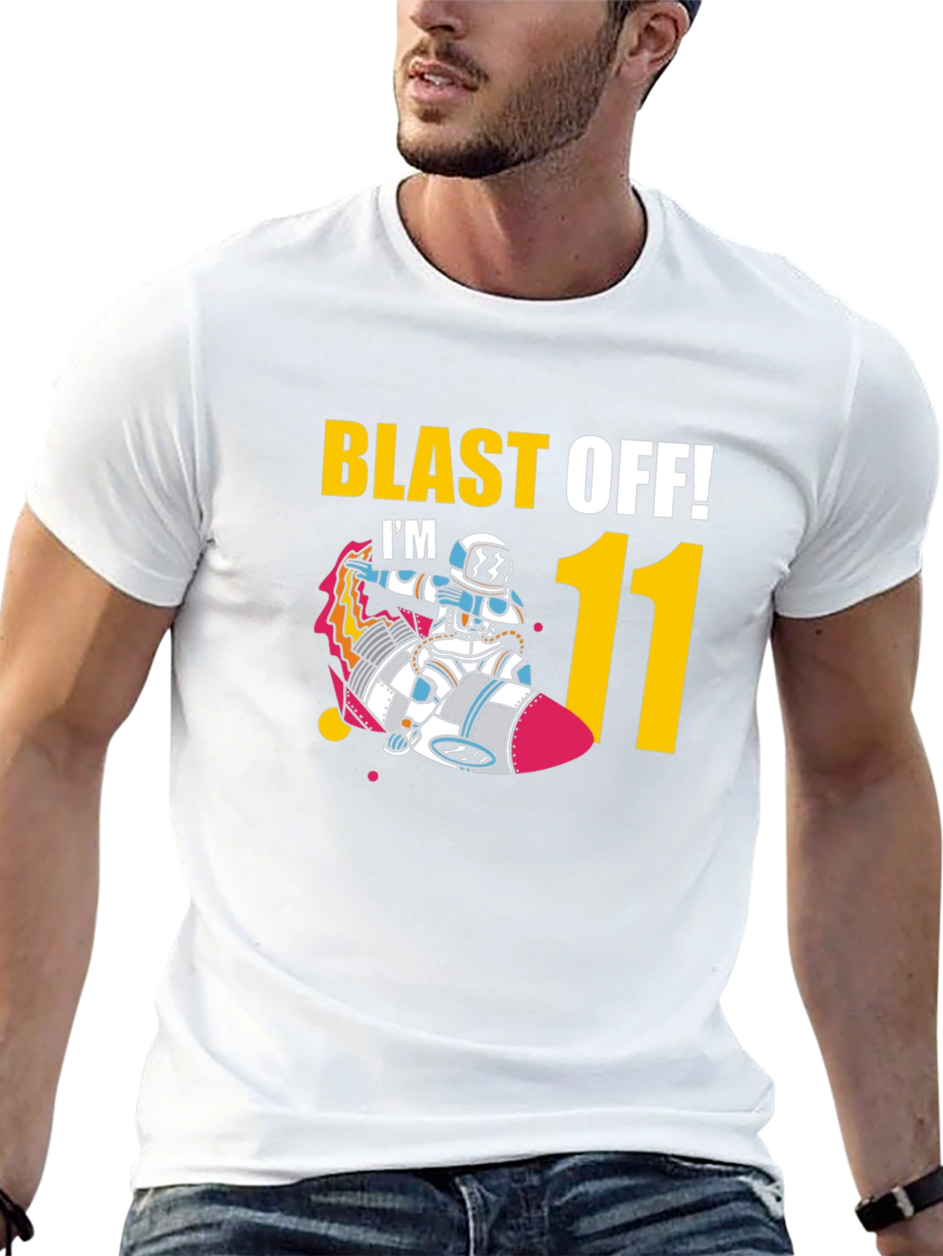 Blast Off! 11th Birthday Astronaut T-Shirt