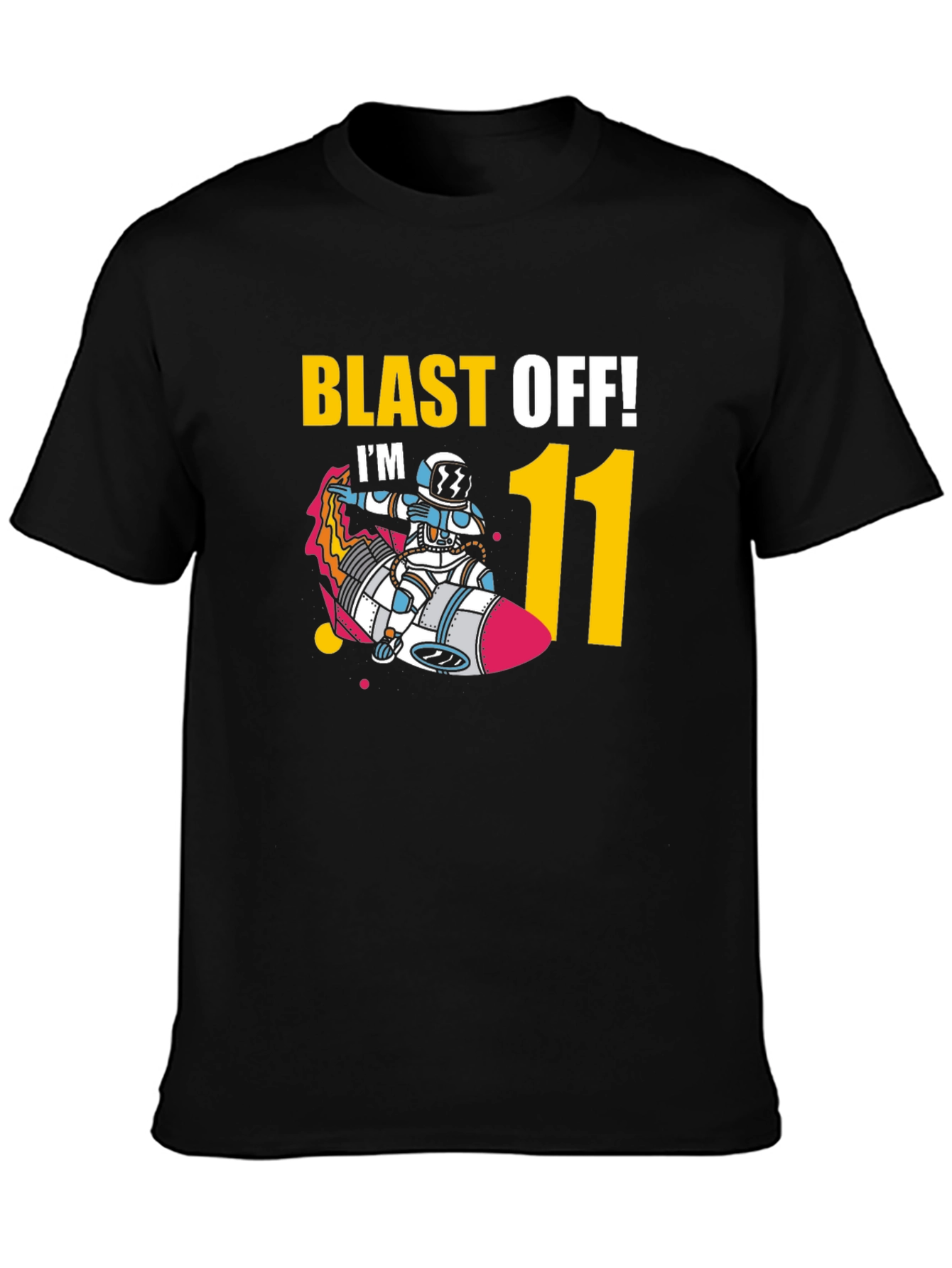 Blast Off! 11th Birthday Astronaut T-Shirt
