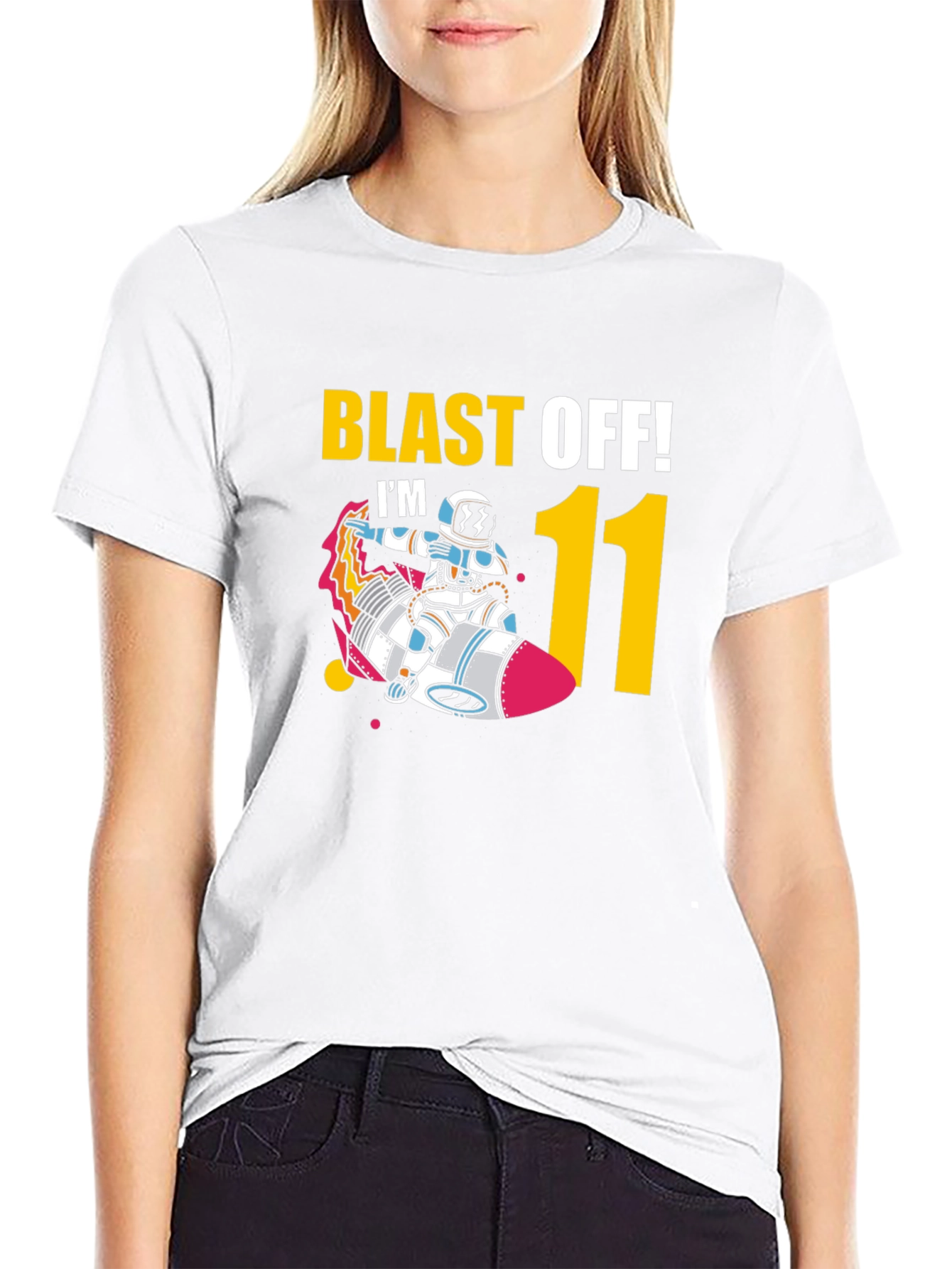 Blast Off! 11th Birthday Astronaut T-Shirt