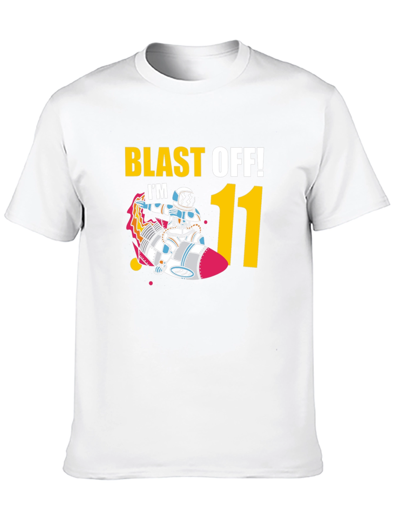 Blast Off! 11th Birthday Astronaut T-Shirt