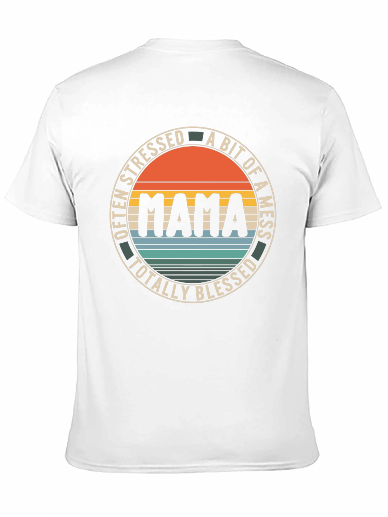 Mama Stressed Mess Blessed Graphic Tee