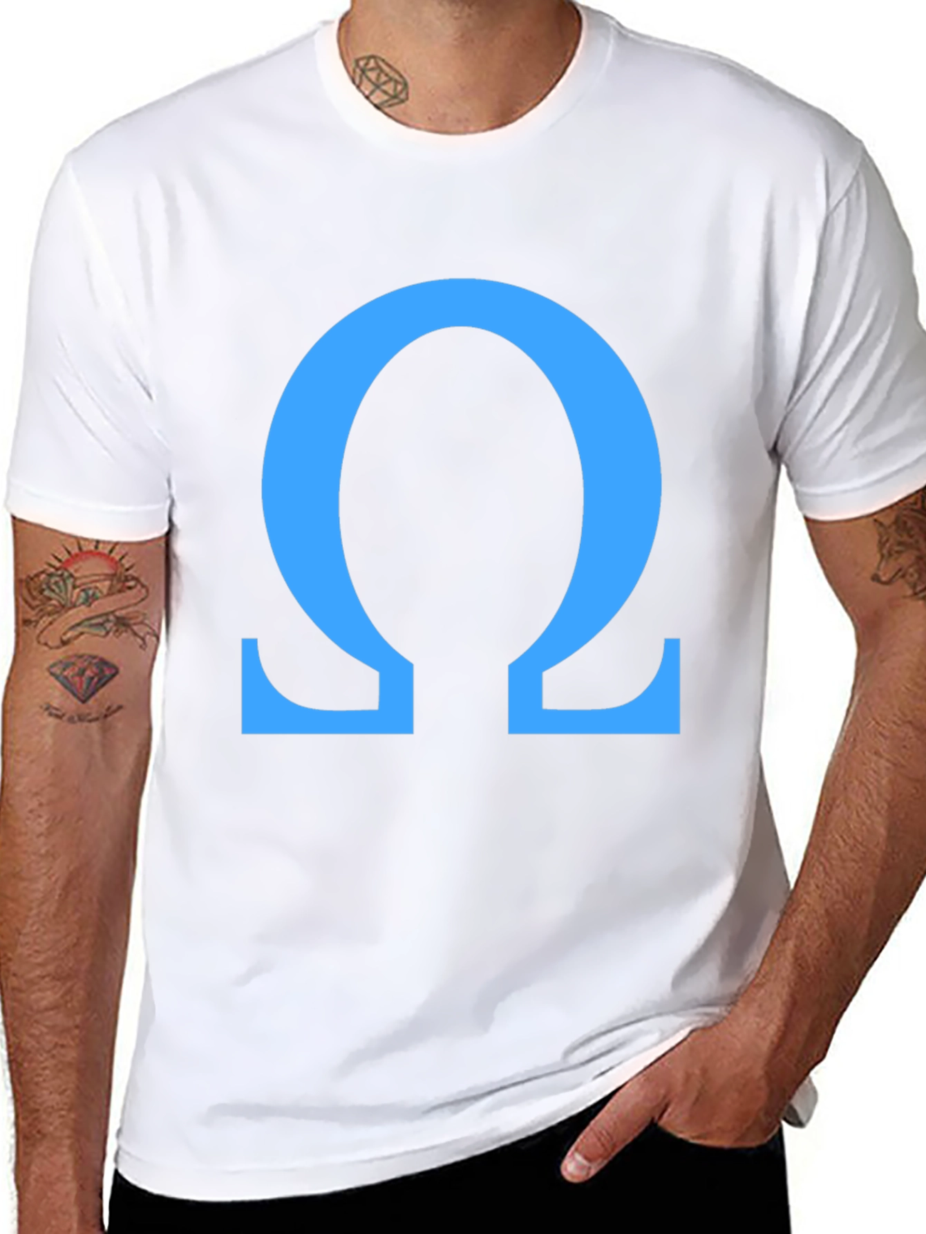 Omega Symbol T-Shirt - Stylish Greek Letter Tee