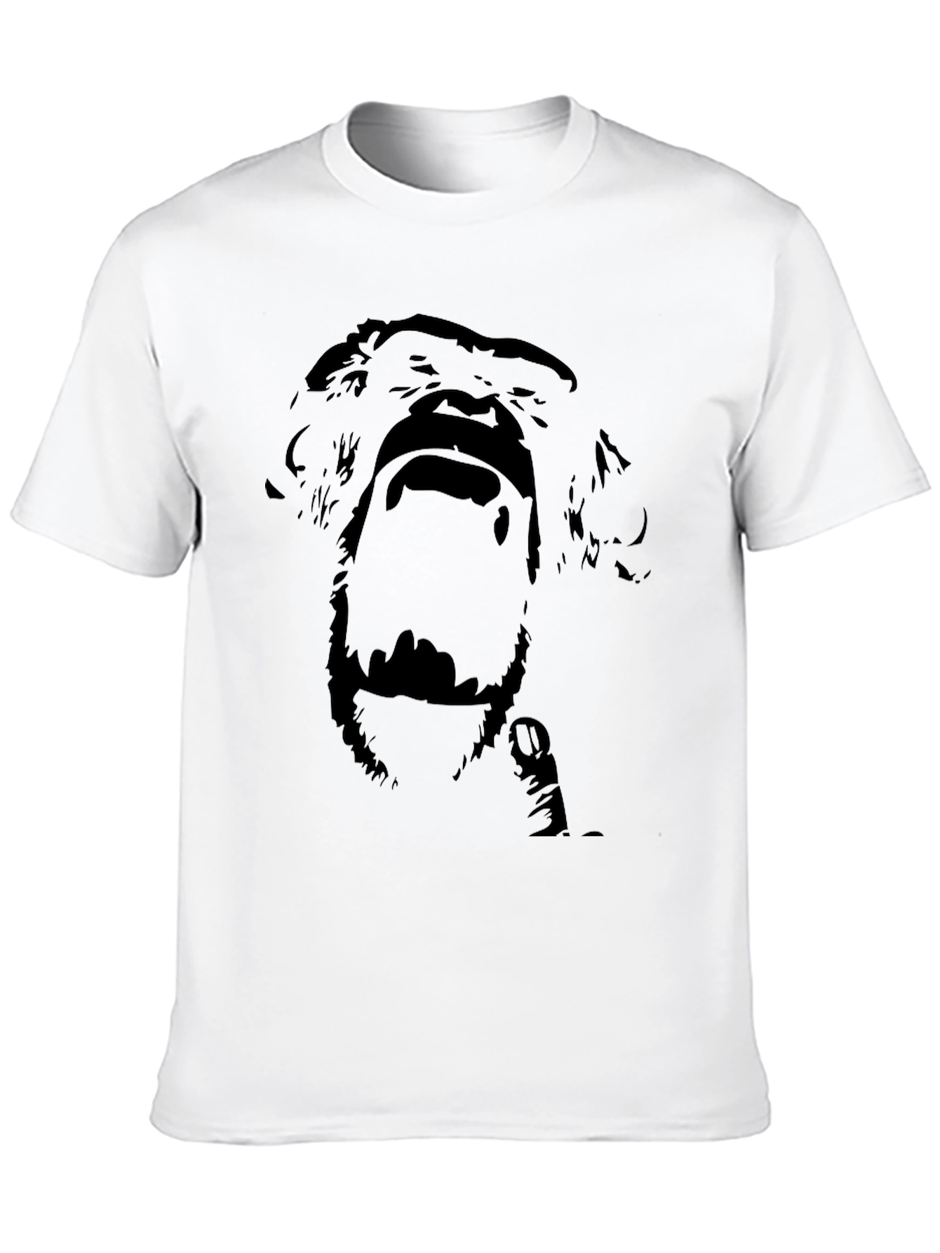 Screaming Chimpanzee Black T-Shirt