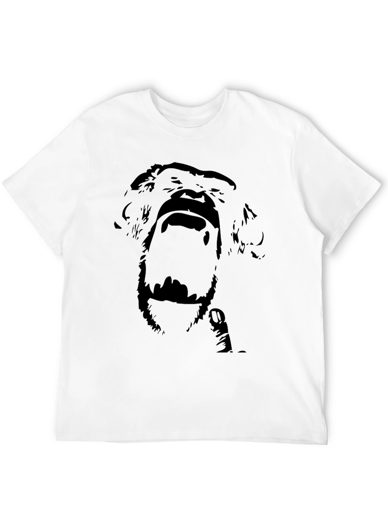 Screaming Chimpanzee Black T-Shirt