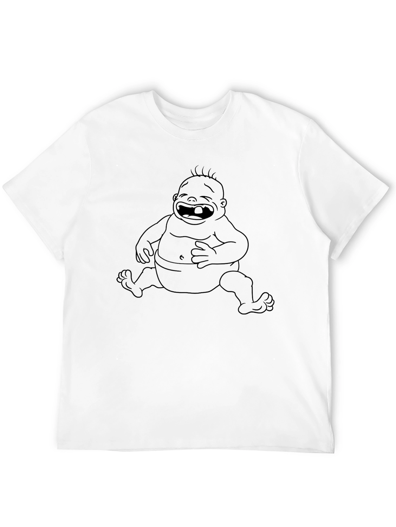 Laughing Baby Graphic Tee - Soft Cotton Comfort