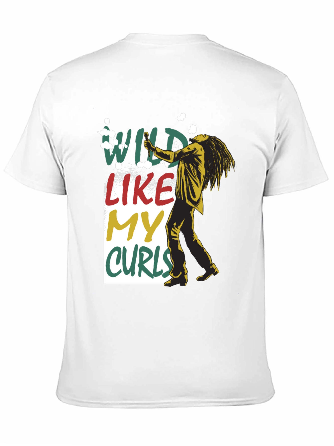 Wild Like My Curls T-Shirt - Black Graphic Tee