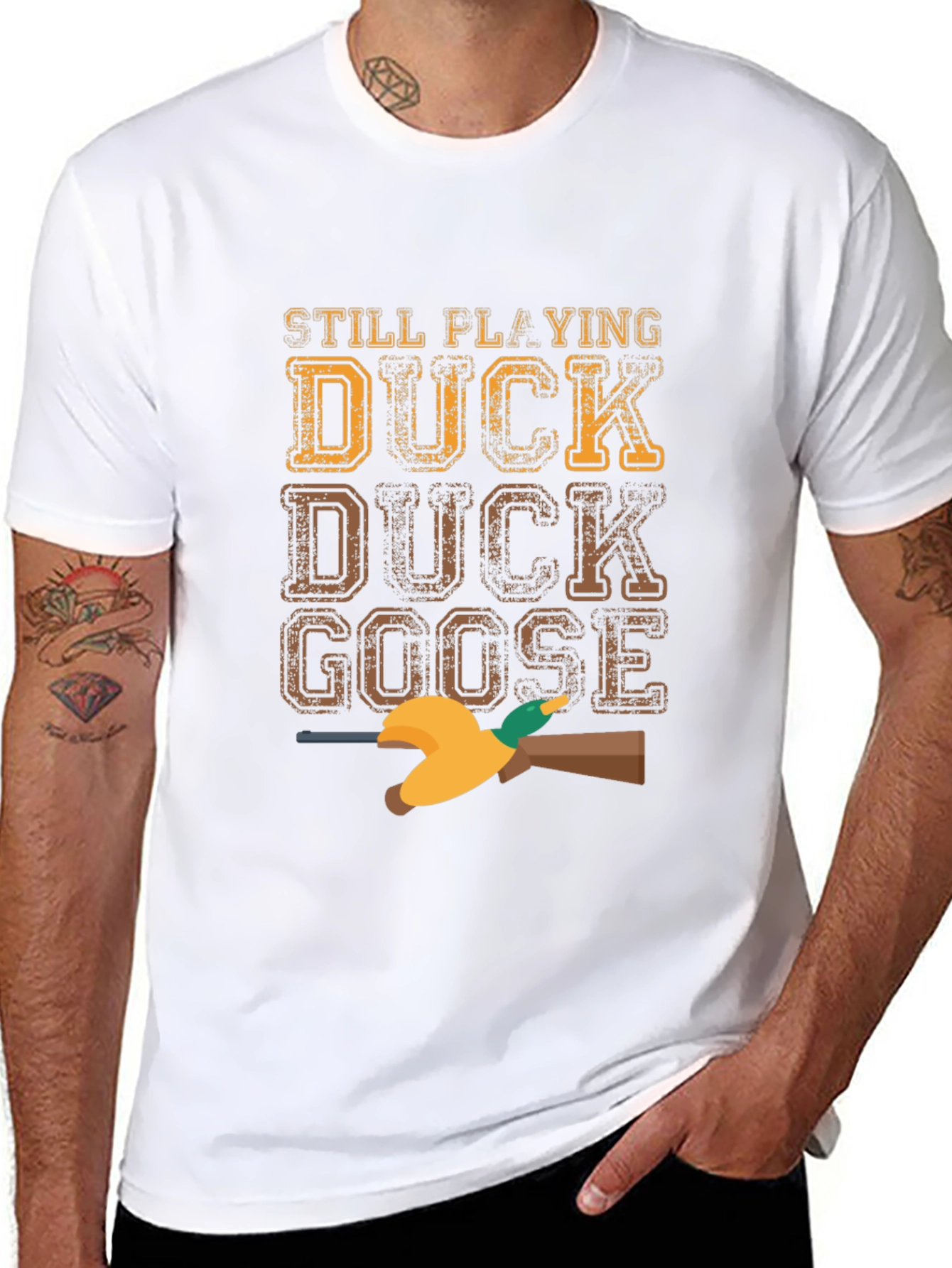 Duck Duck Goose T-Shirt - Funny Hunting Tee