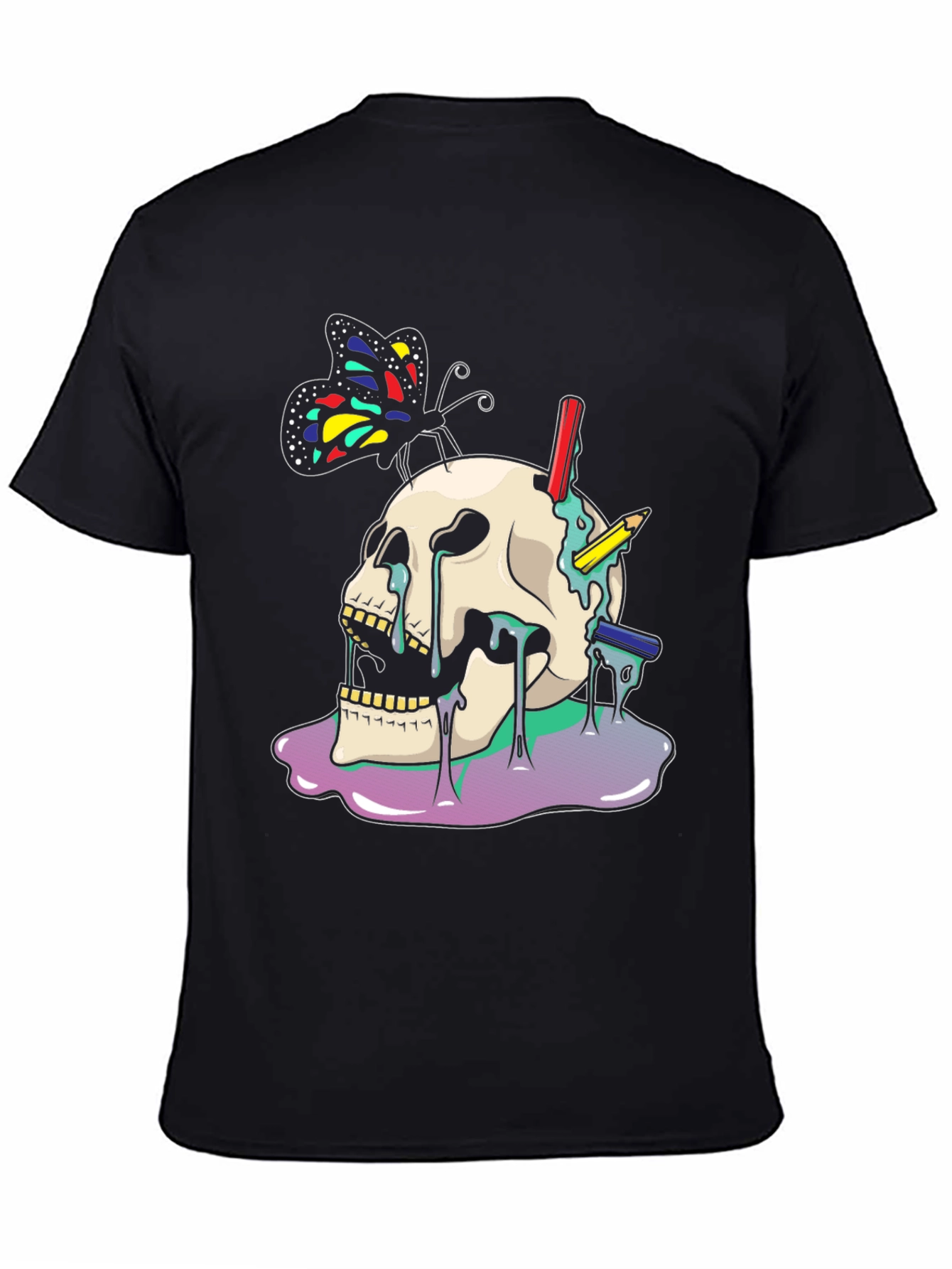 Skull & Butterfly Graphic Tee