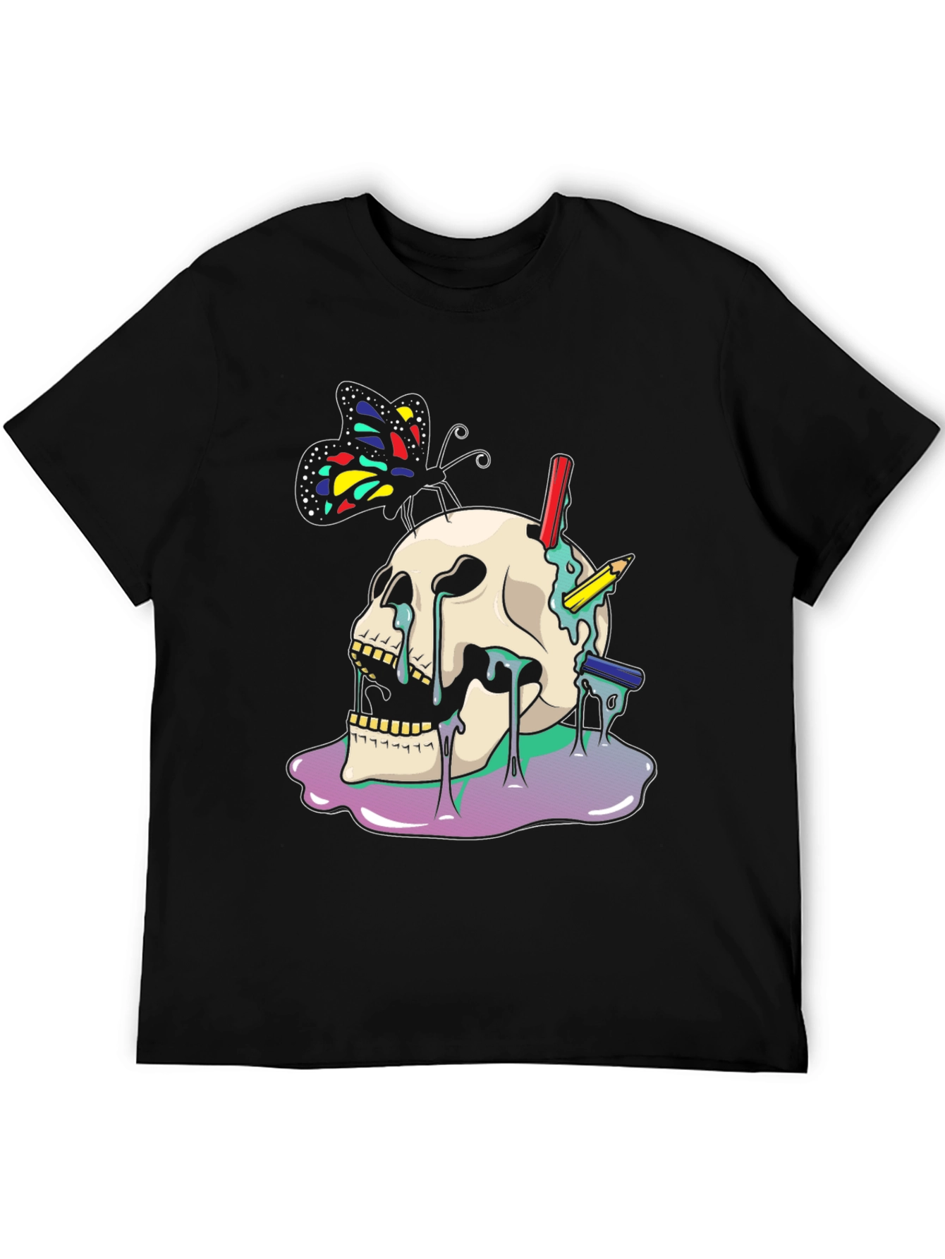 Skull & Butterfly Graphic Tee