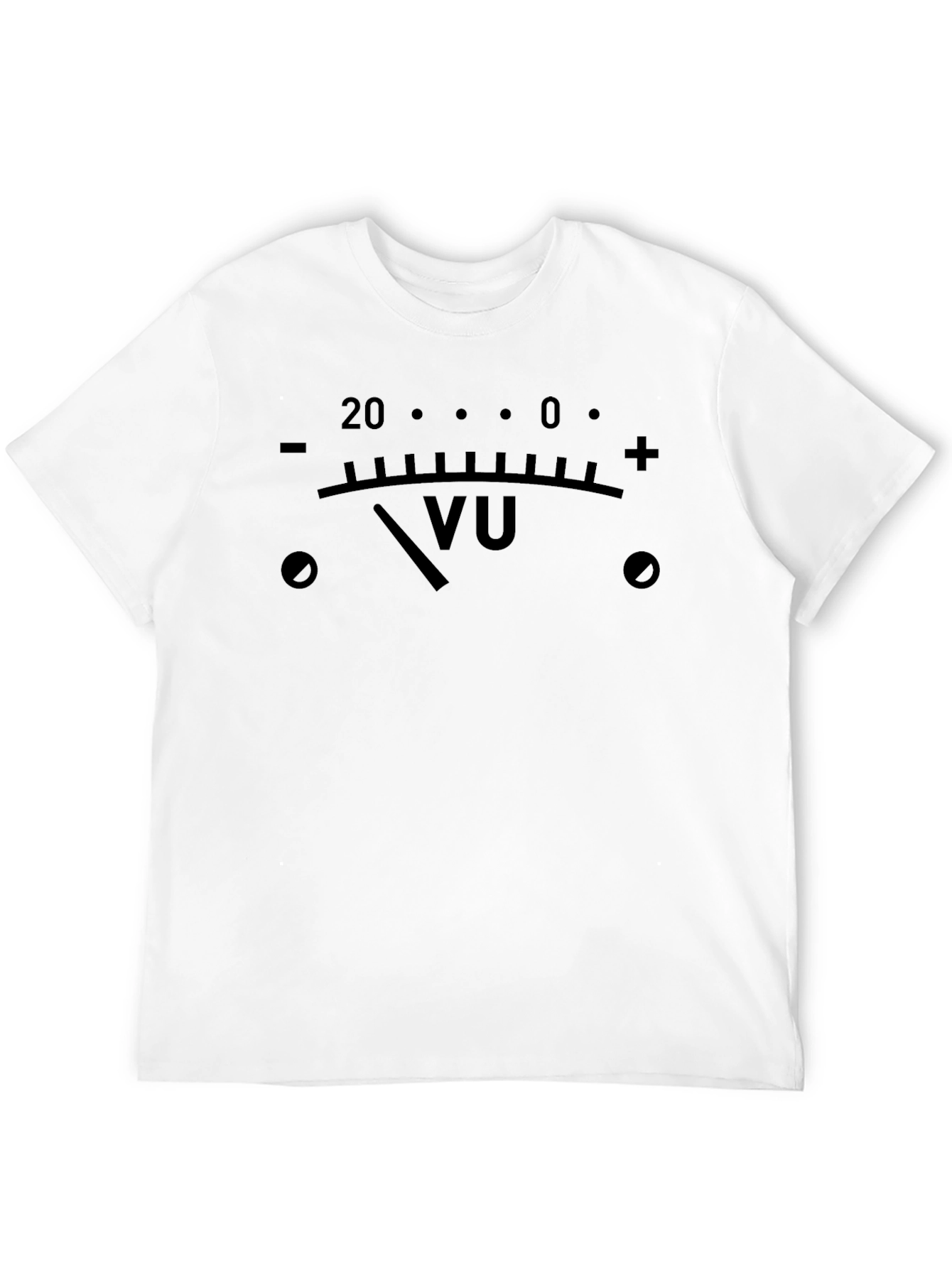 VU Meter Graphic Tee - Classic Audio Engineer T-Shirt