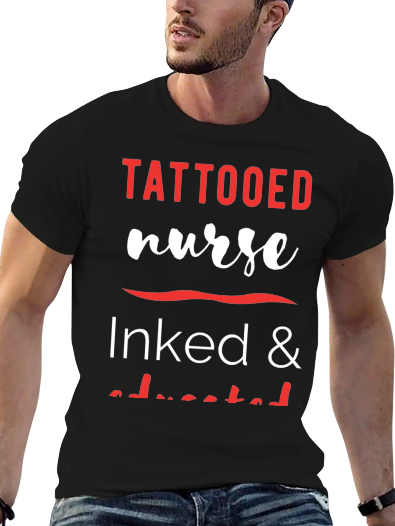 Tattooed Nurse Inked & Educated Graphic Tee