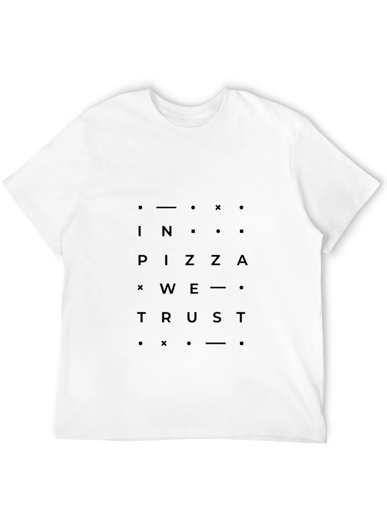 In Pizza We Trust T-Shirt - Black Graphic Tee