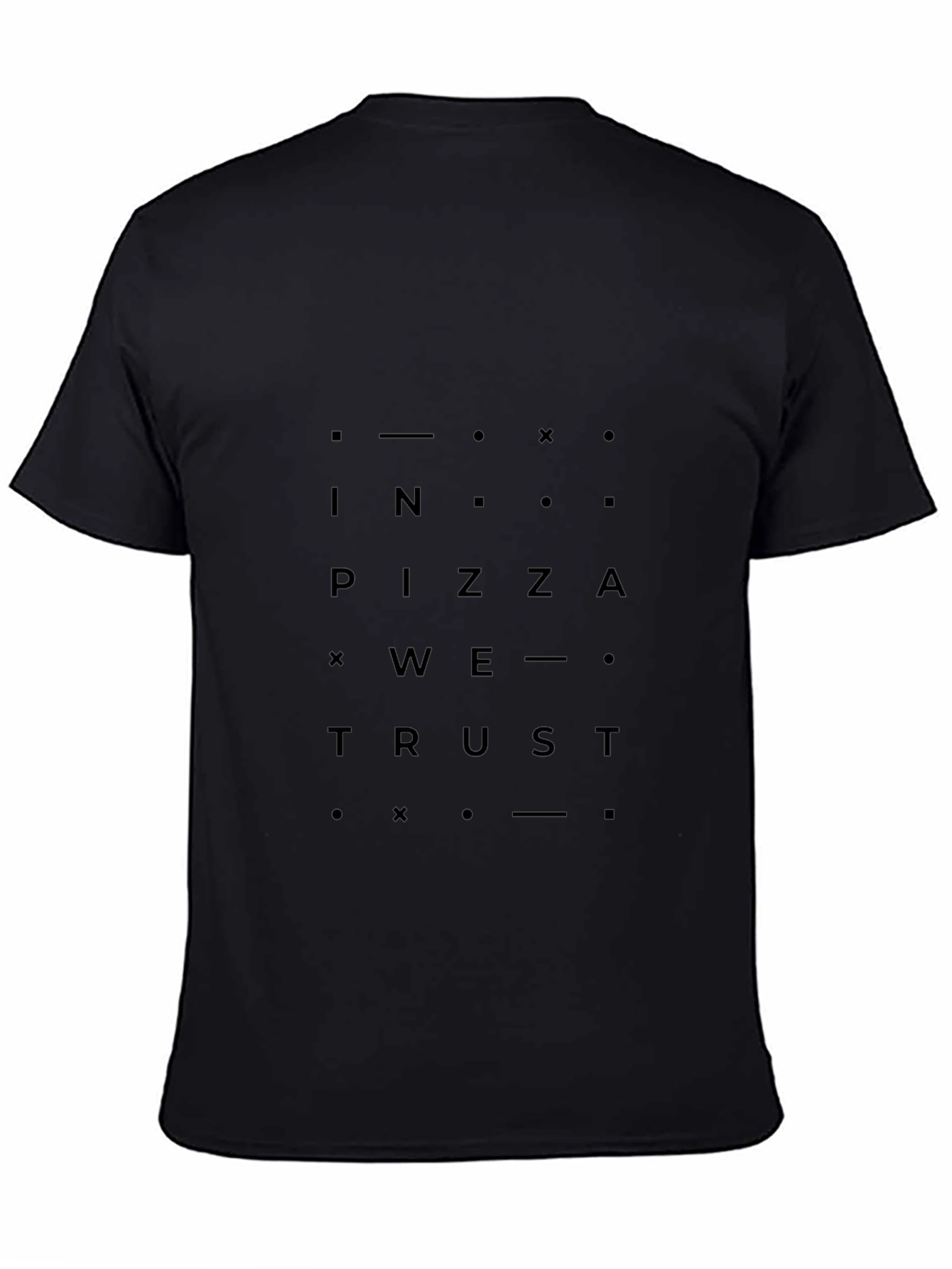 In Pizza We Trust T-Shirt - Black Graphic Tee
