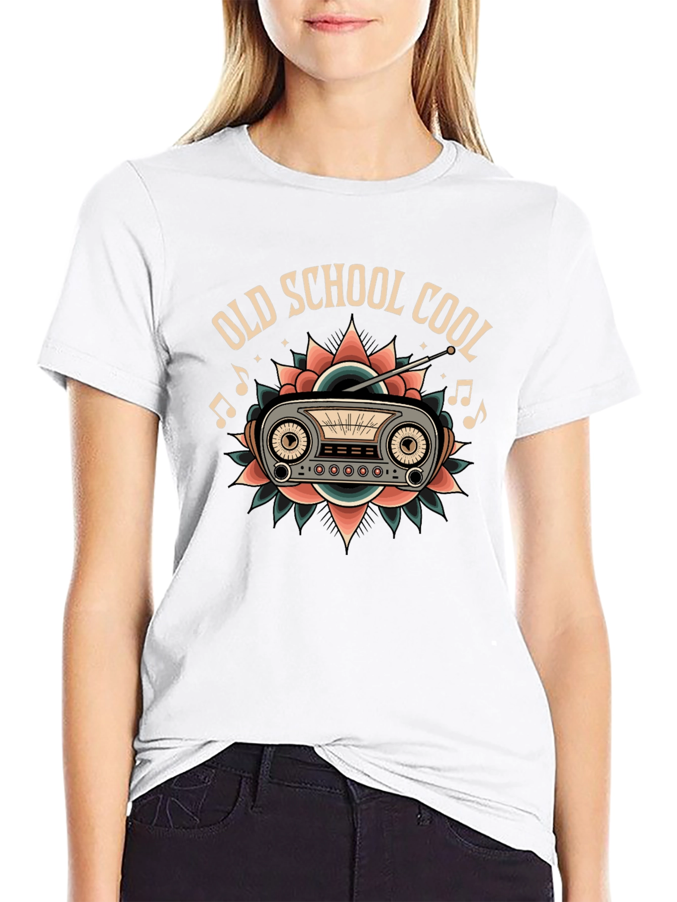 Old School Cool Radio Graphic T-Shirt