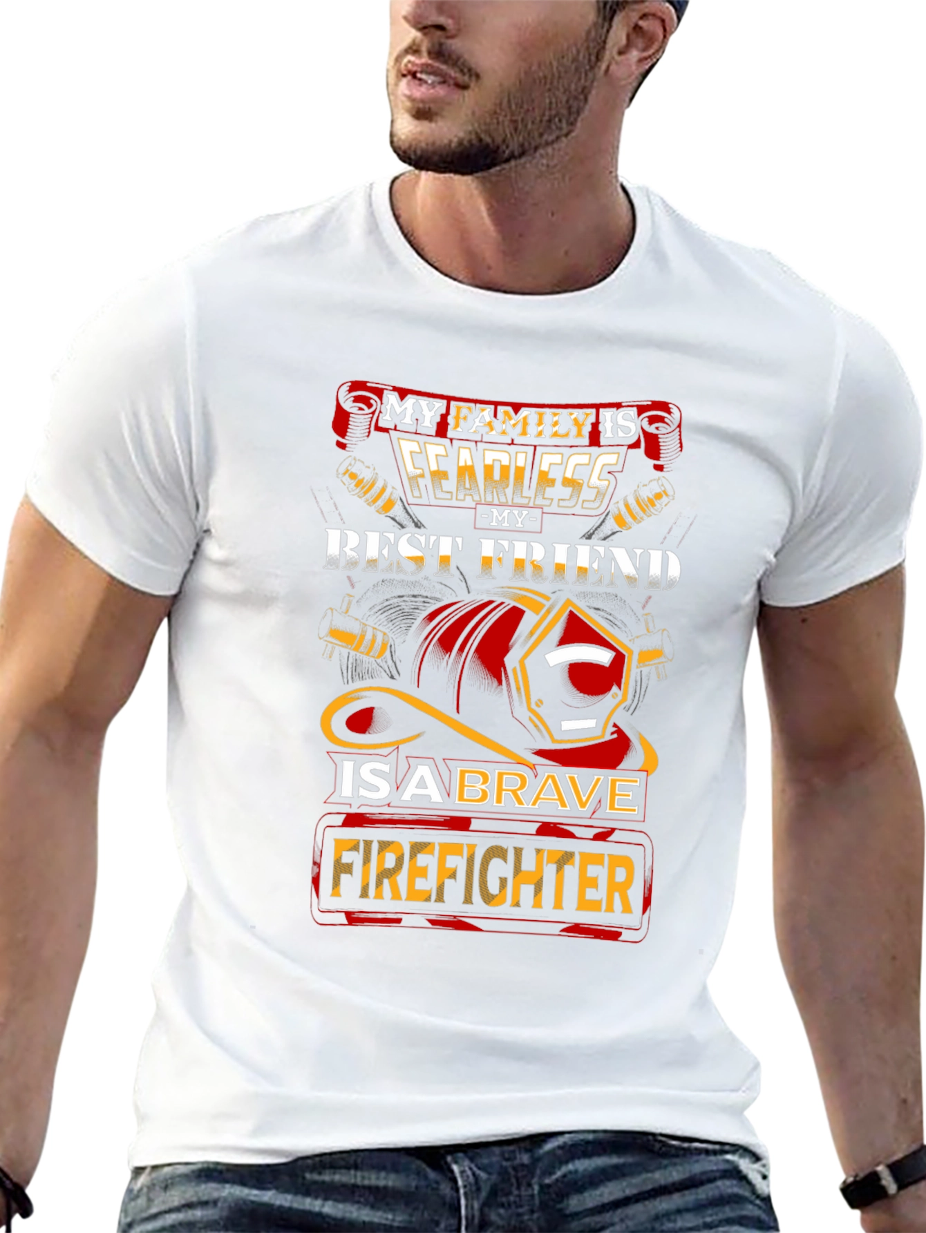 Fearless Firefighter Family Graphic Tee