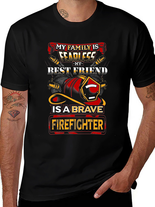 Fearless Firefighter Family Graphic Tee