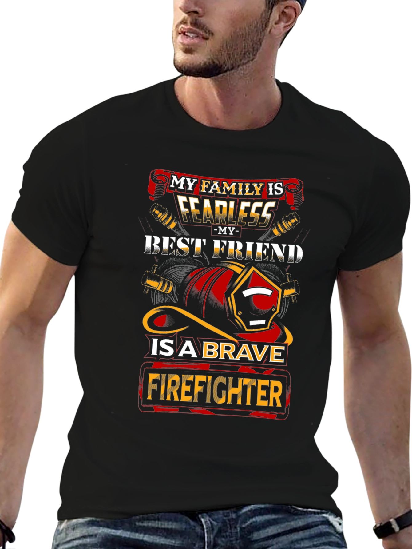Fearless Firefighter Family Graphic Tee