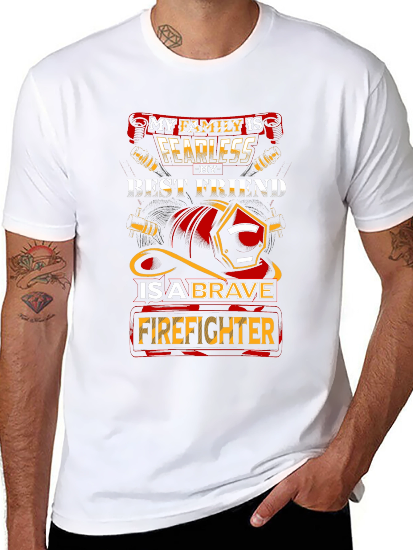 Fearless Firefighter Family Graphic Tee
