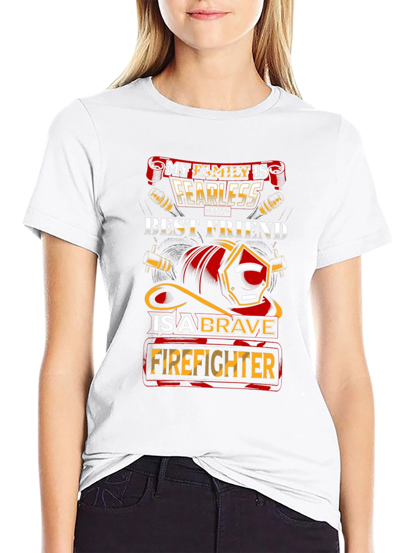 Fearless Firefighter Family Graphic Tee
