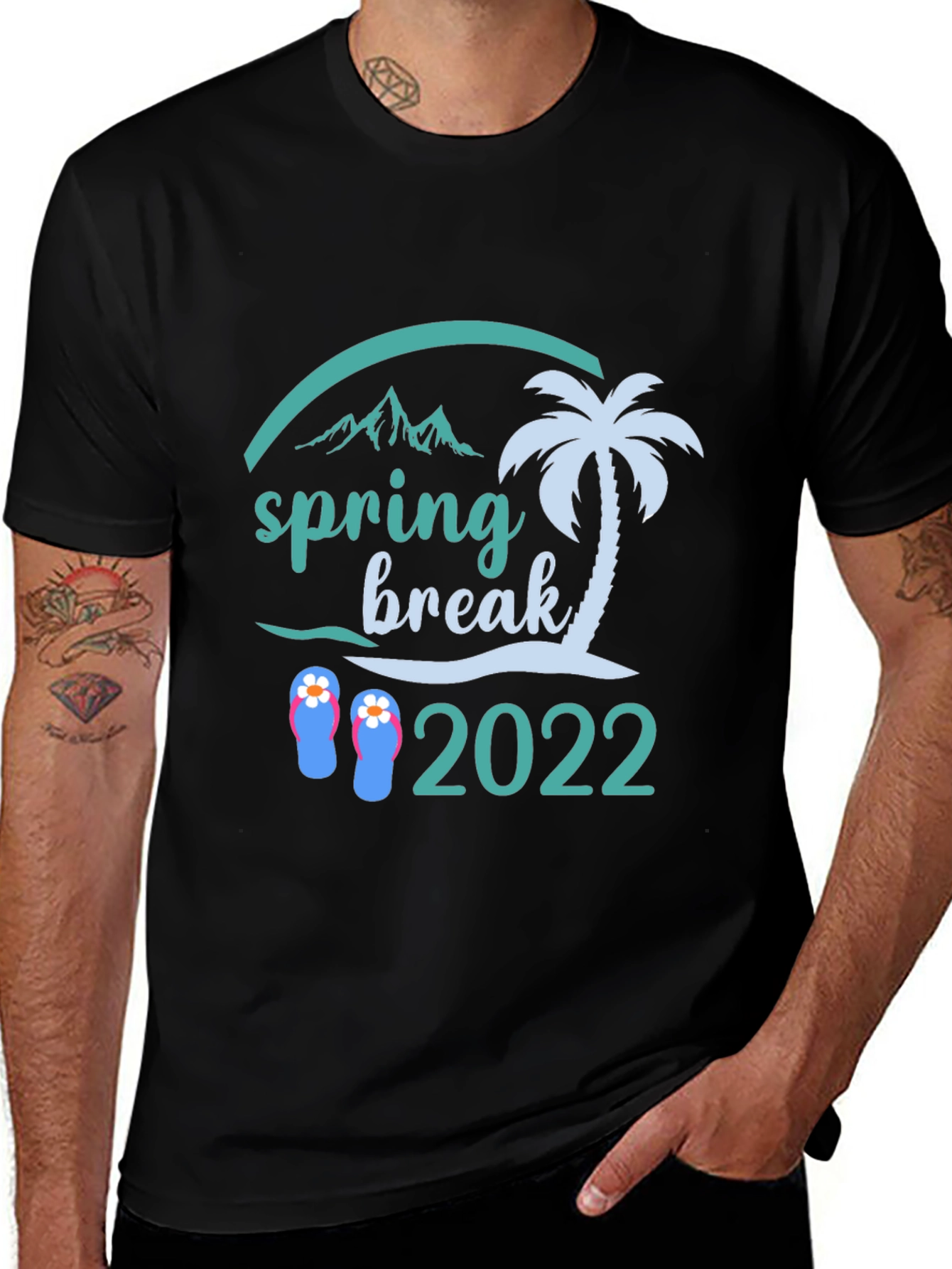 Spring Break 2022 Black Graphic Tee