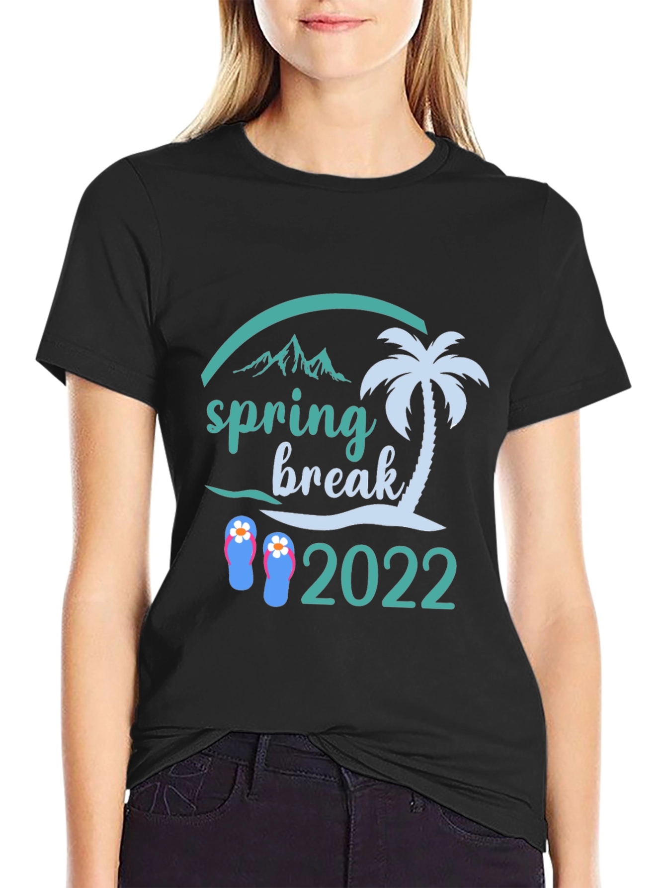 Spring Break 2022 Black Graphic Tee