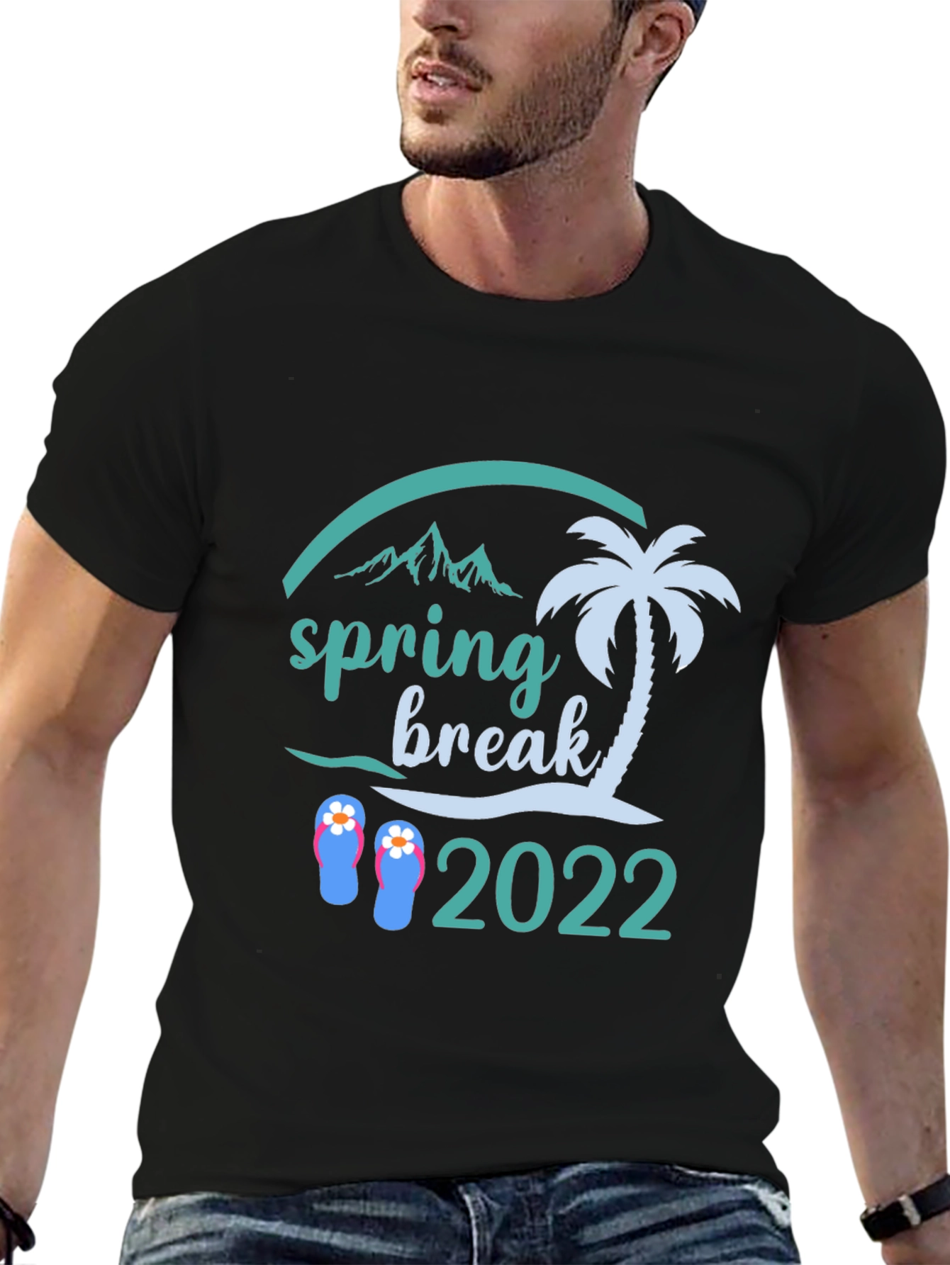 Spring Break 2022 Black Graphic Tee