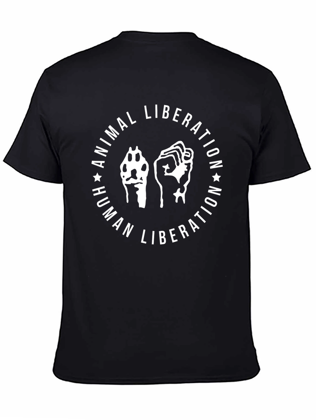 Animal Liberation Human Liberation Black T-Shirt